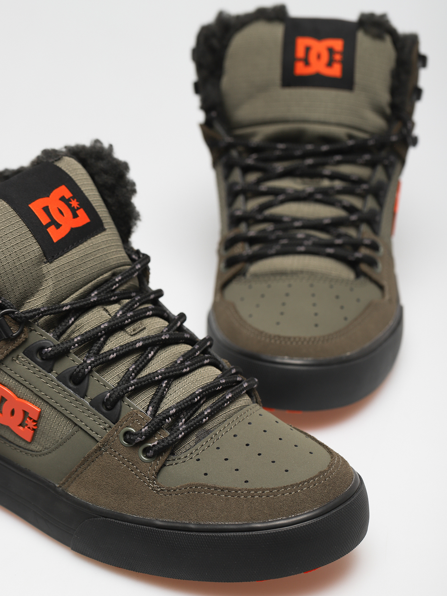 Topánky DC Pure High Top Wc Wnt (dusty olive/orange)