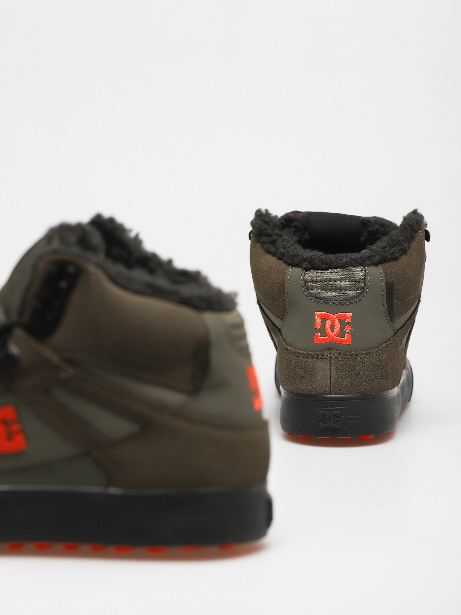 Topánky DC Pure High Top Wc Wnt (dusty olive/orange)