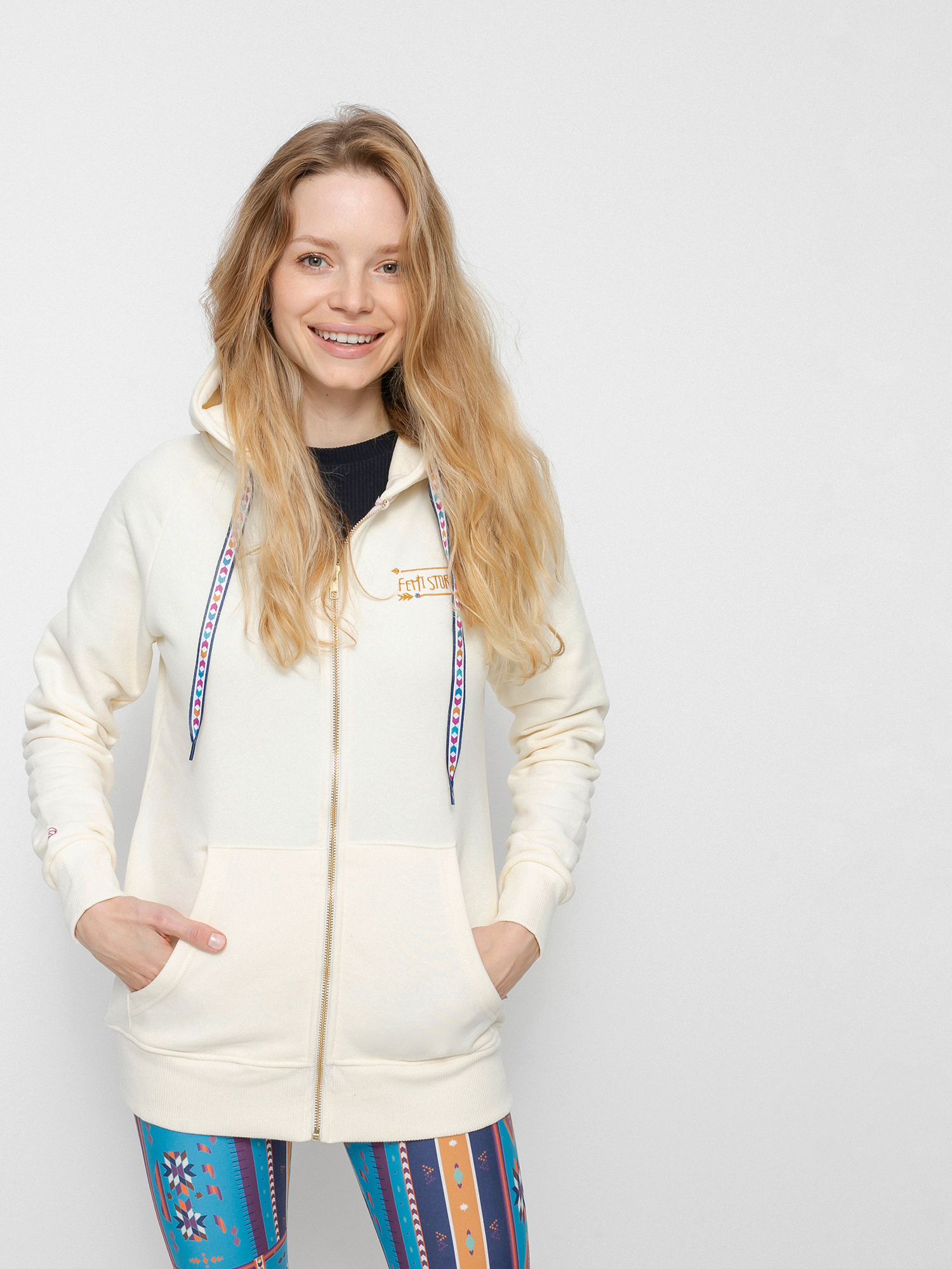 Mikina s kapucňou Femi Stories Andel ZHD Wmn (ecr)