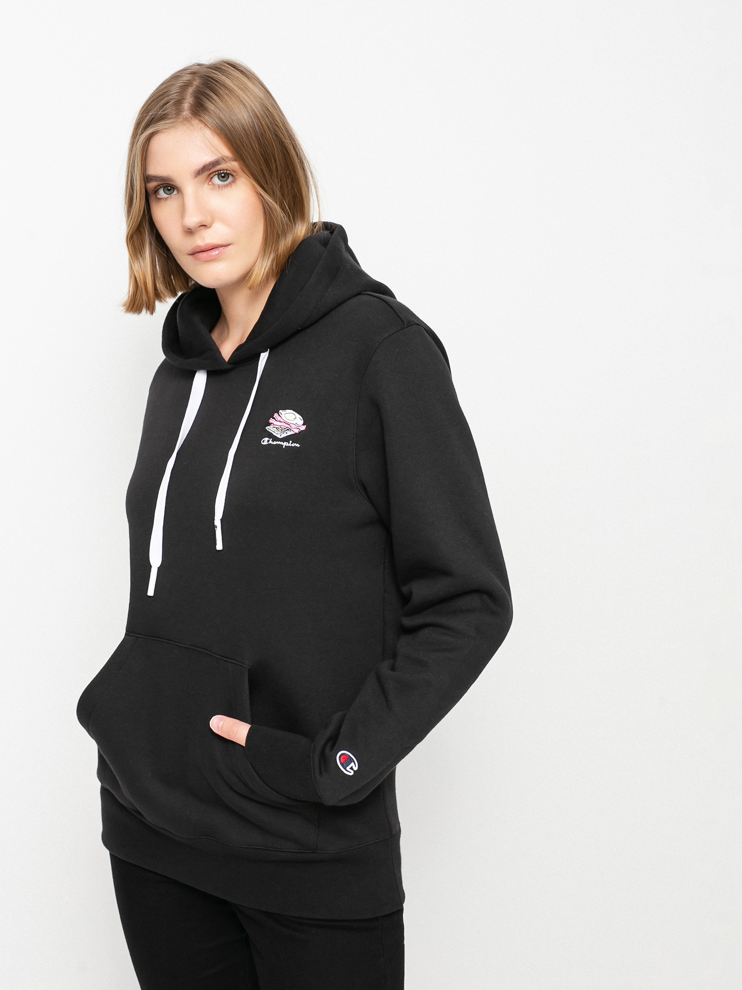 Mikina s kapucňou Champion Sweatshirt HD 114694 Wmn (nbk)