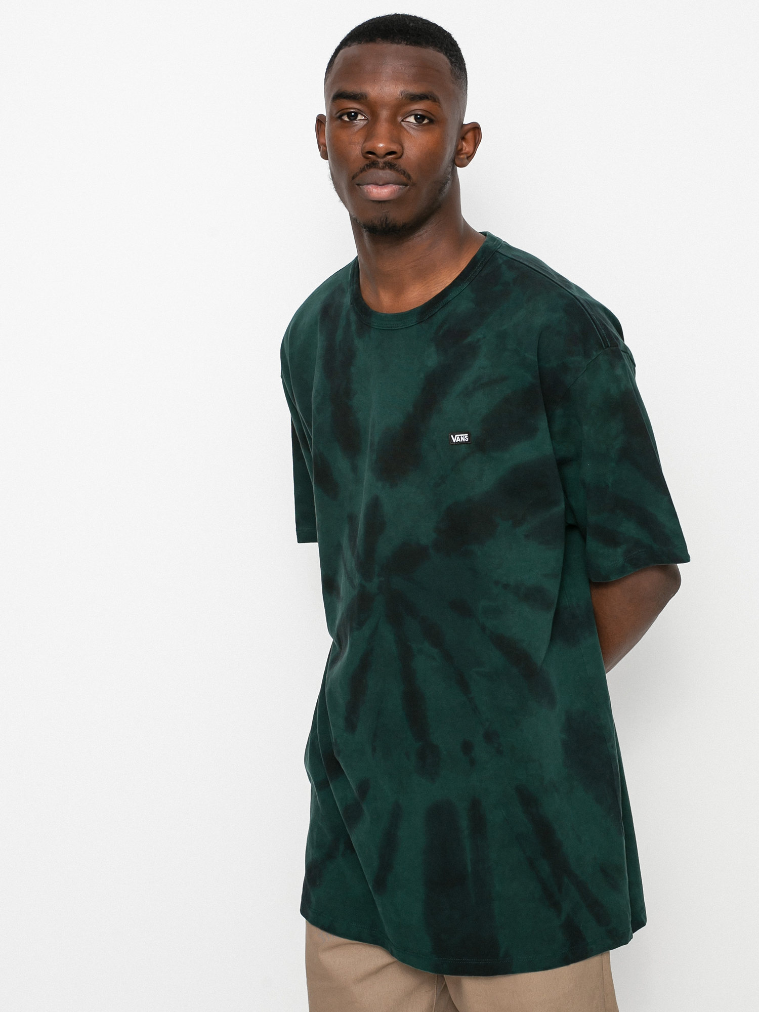 Tričko Vans Off The Wall Classic Spiral Tiedye (scarab/black)