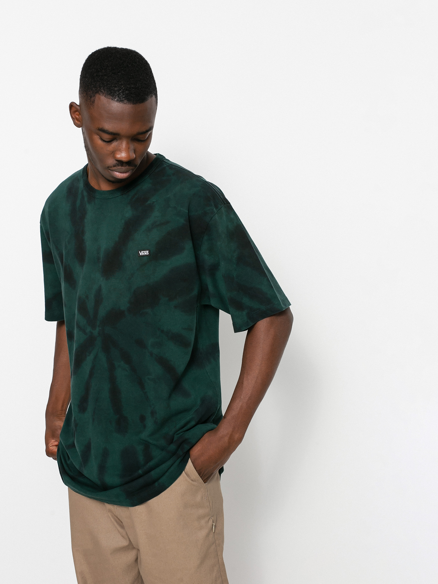 Tričko Vans Off The Wall Classic Spiral Tiedye (scarab/black)