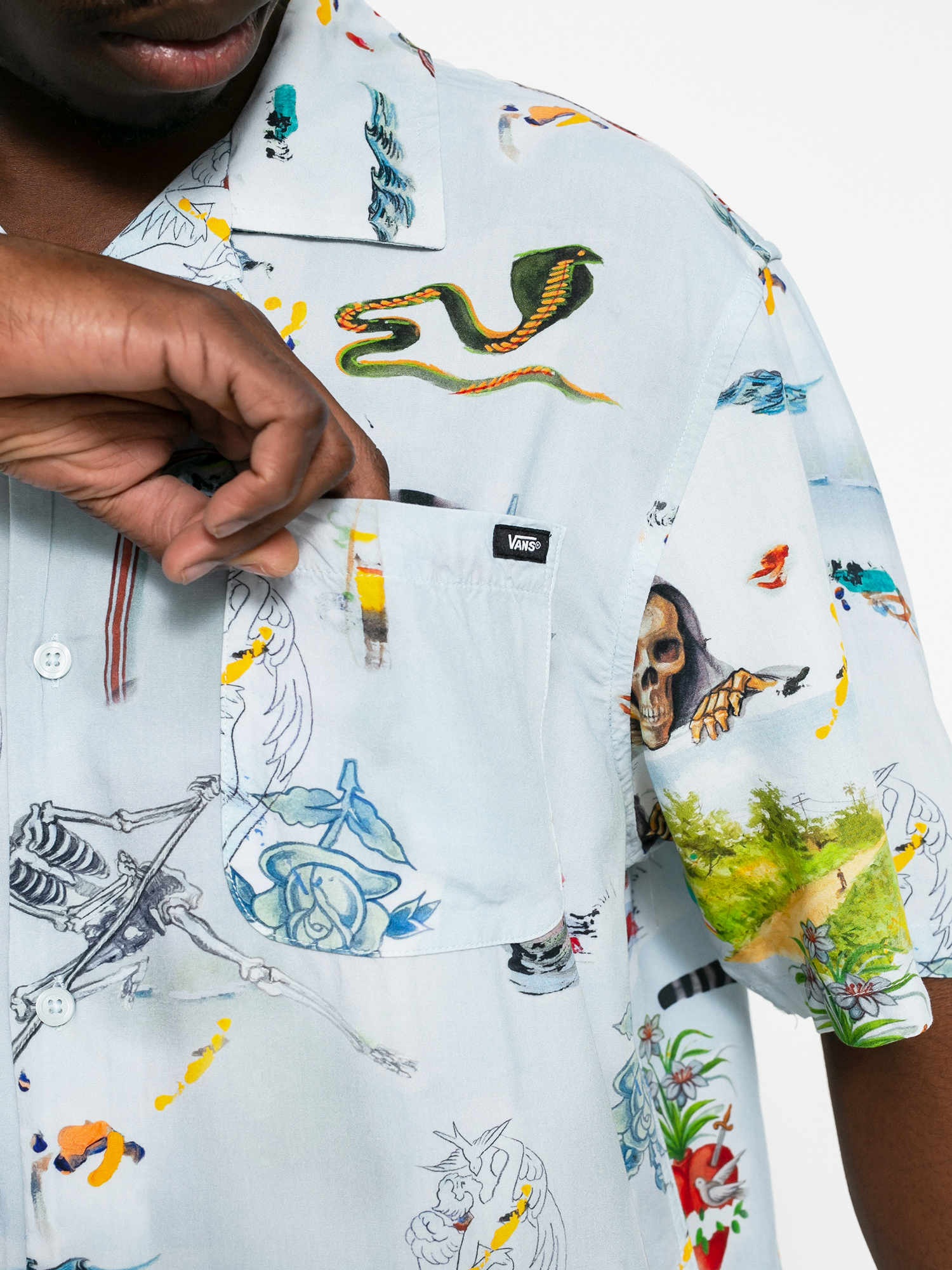 Košeľa Vans Off The Wall Gallery Nathan K (otw gallery/kostechko)