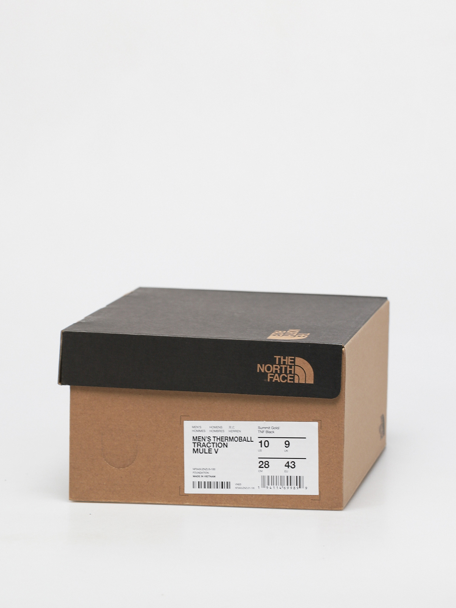 Topánky The North Face Thermoball Traction Mule V (summit gold/tnf black)