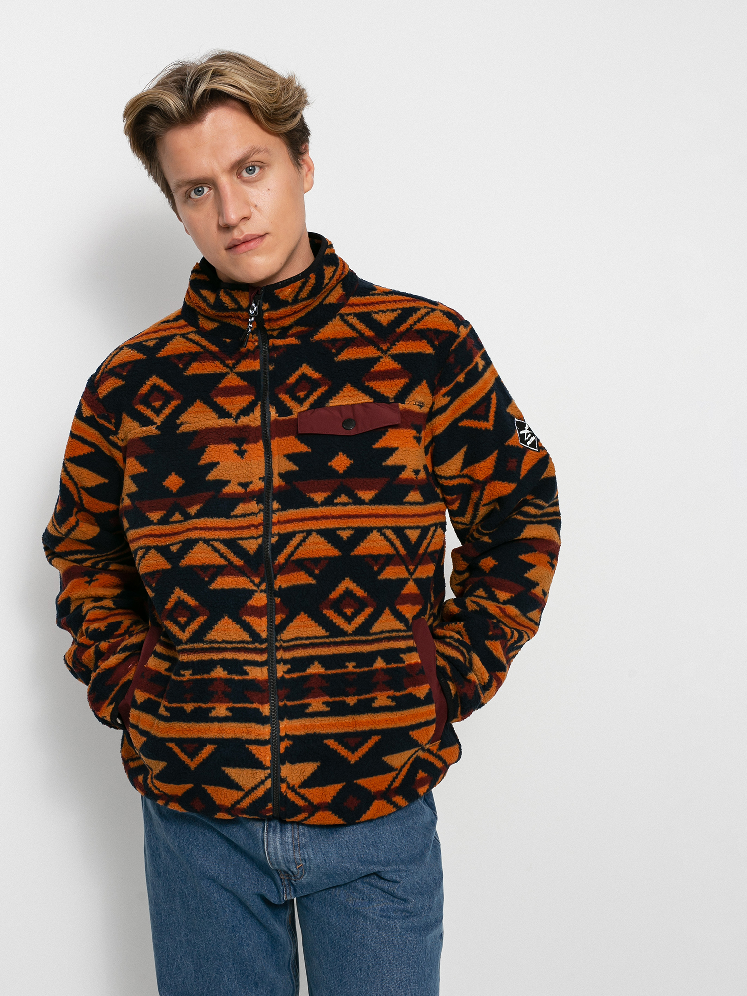 Pánsky Flísová mikina Iriedaily Insaneia (navy)