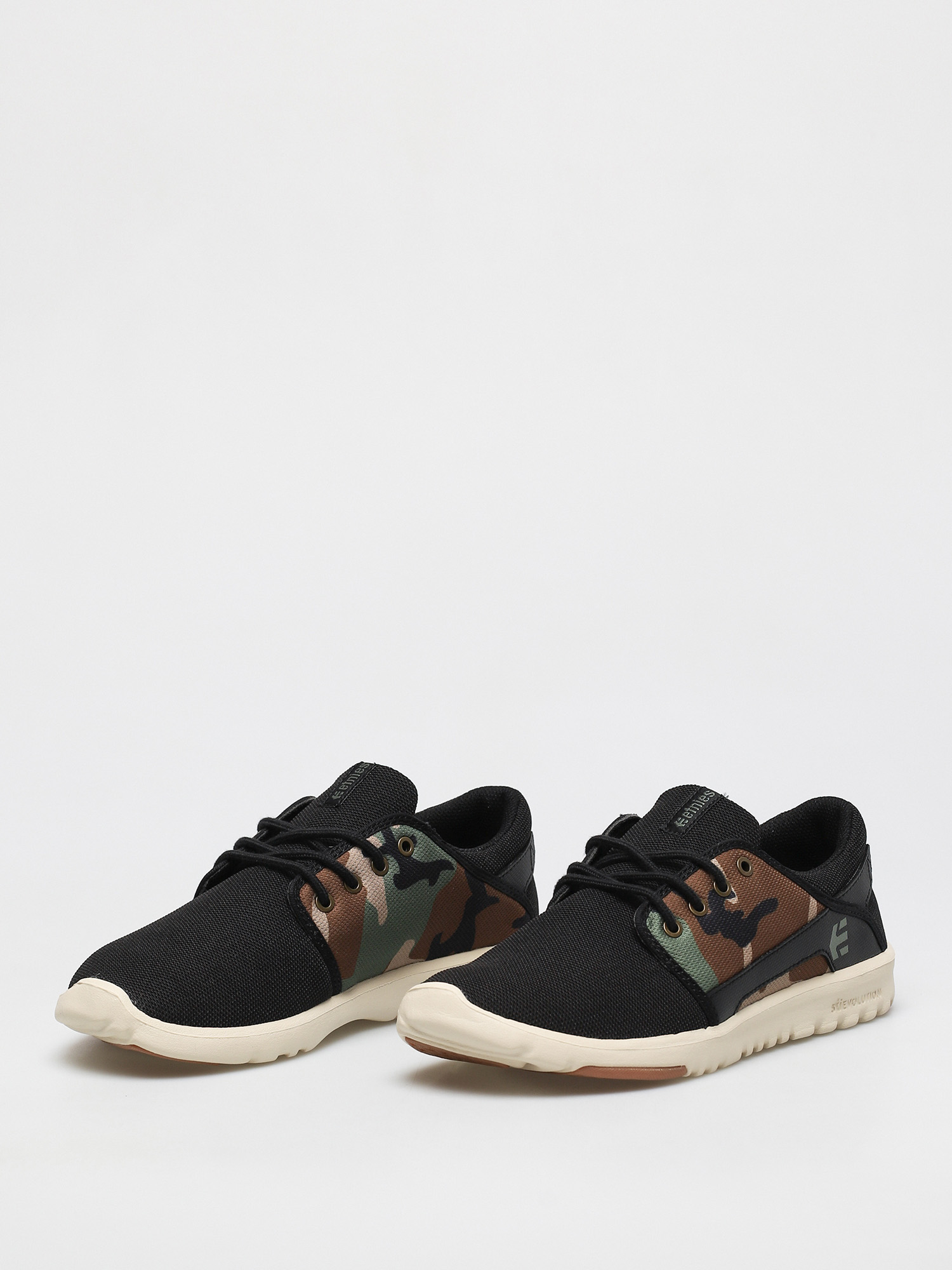 Top nky Etnies Scout black camo olive