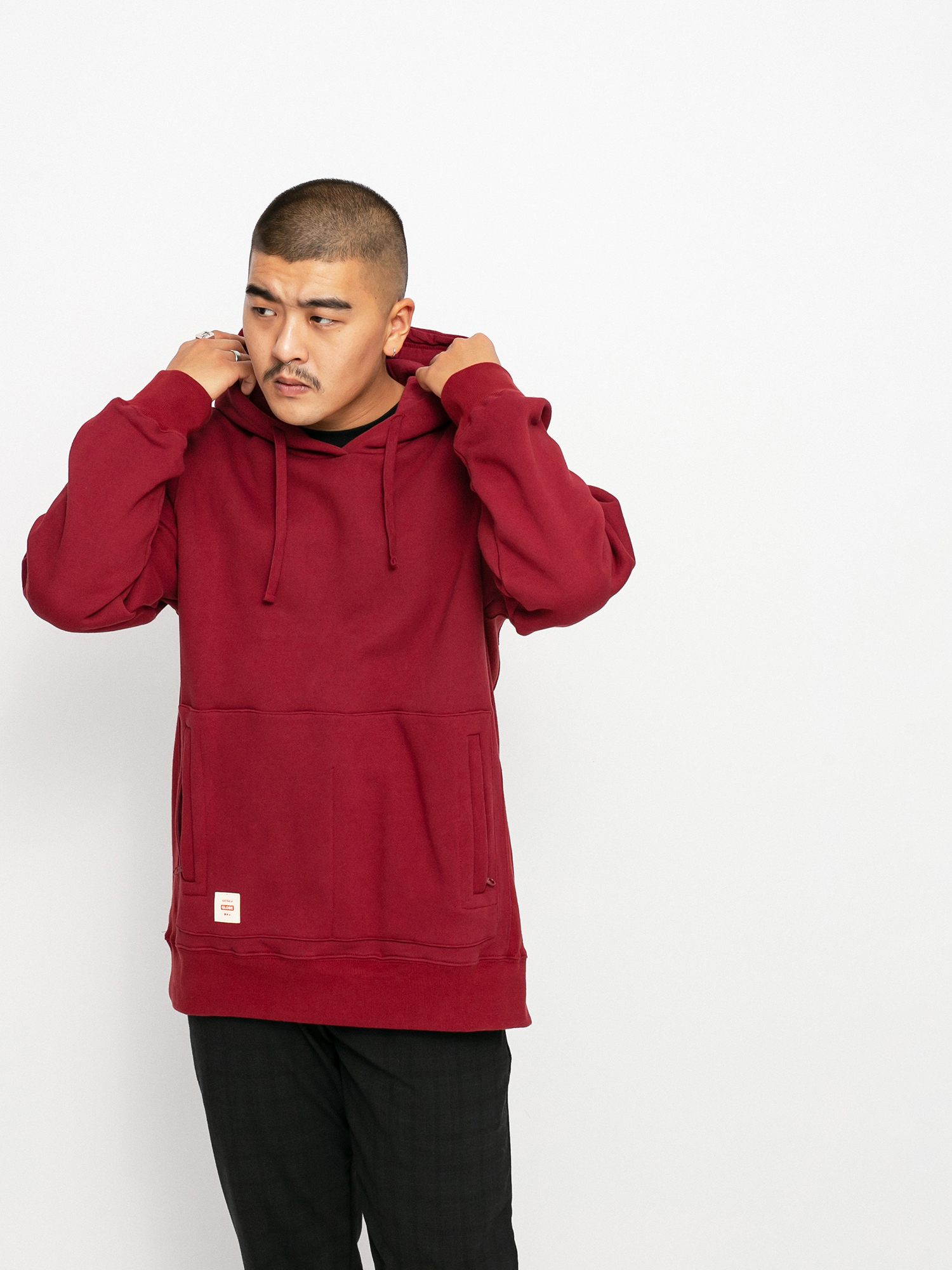 Mikina s kapucňou Globe Burly HD (rhubarb)