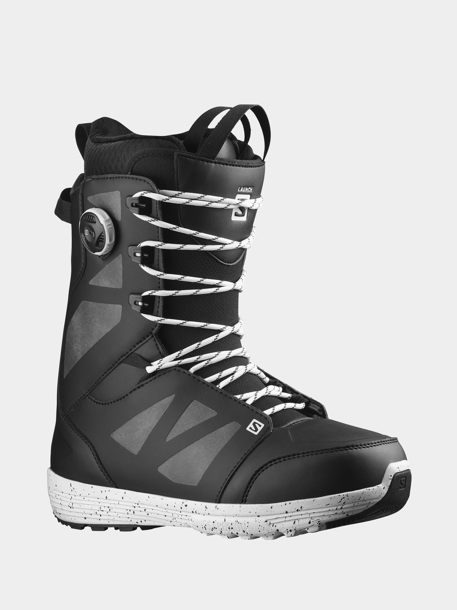 Pánske Obuv na snowboard Salomon Launch Lace Sj Boa (black/black/wh)