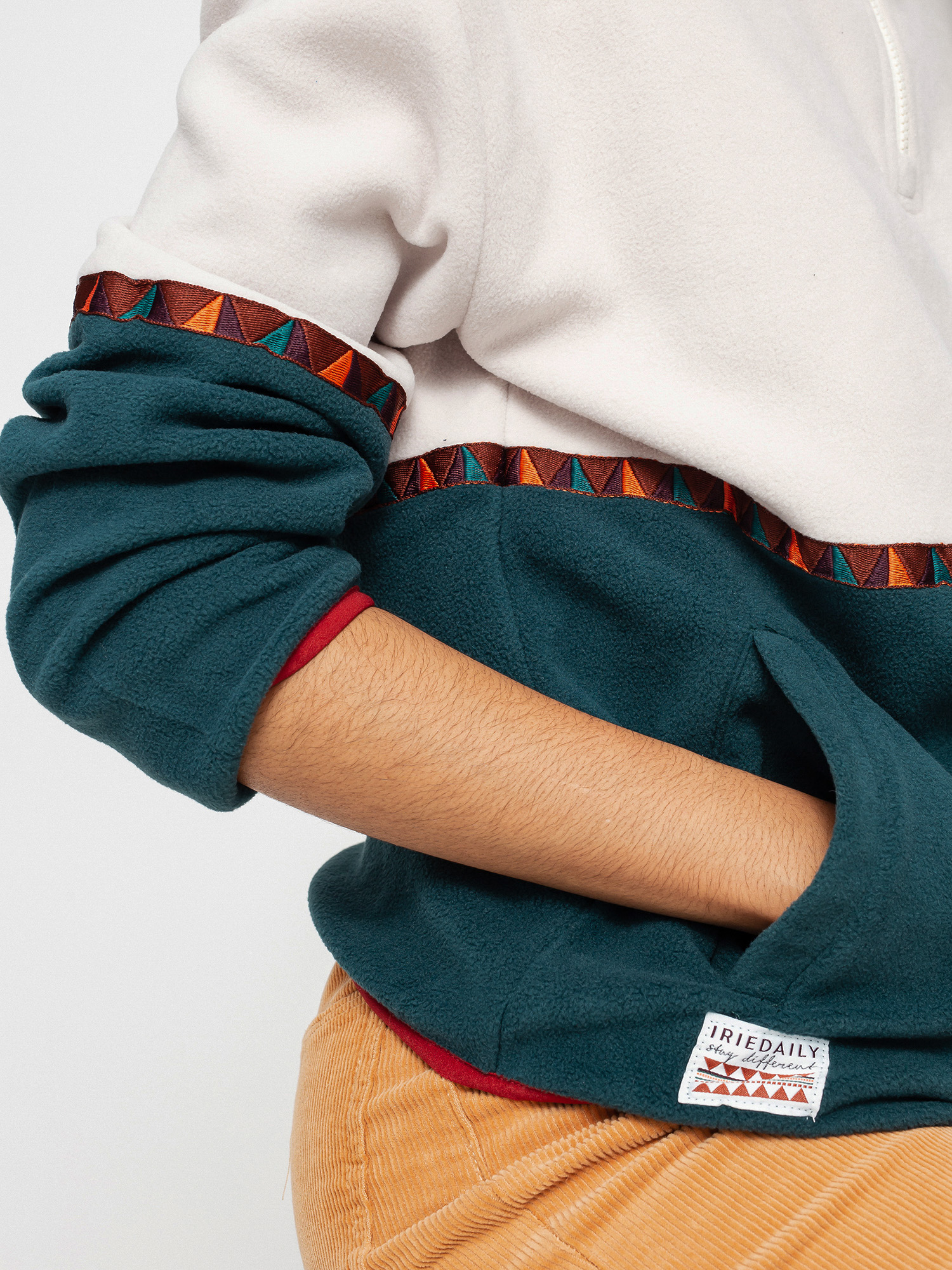 Dámsky Flísová mikina Iriedaily Holina Fleece Troyer (dark teal)