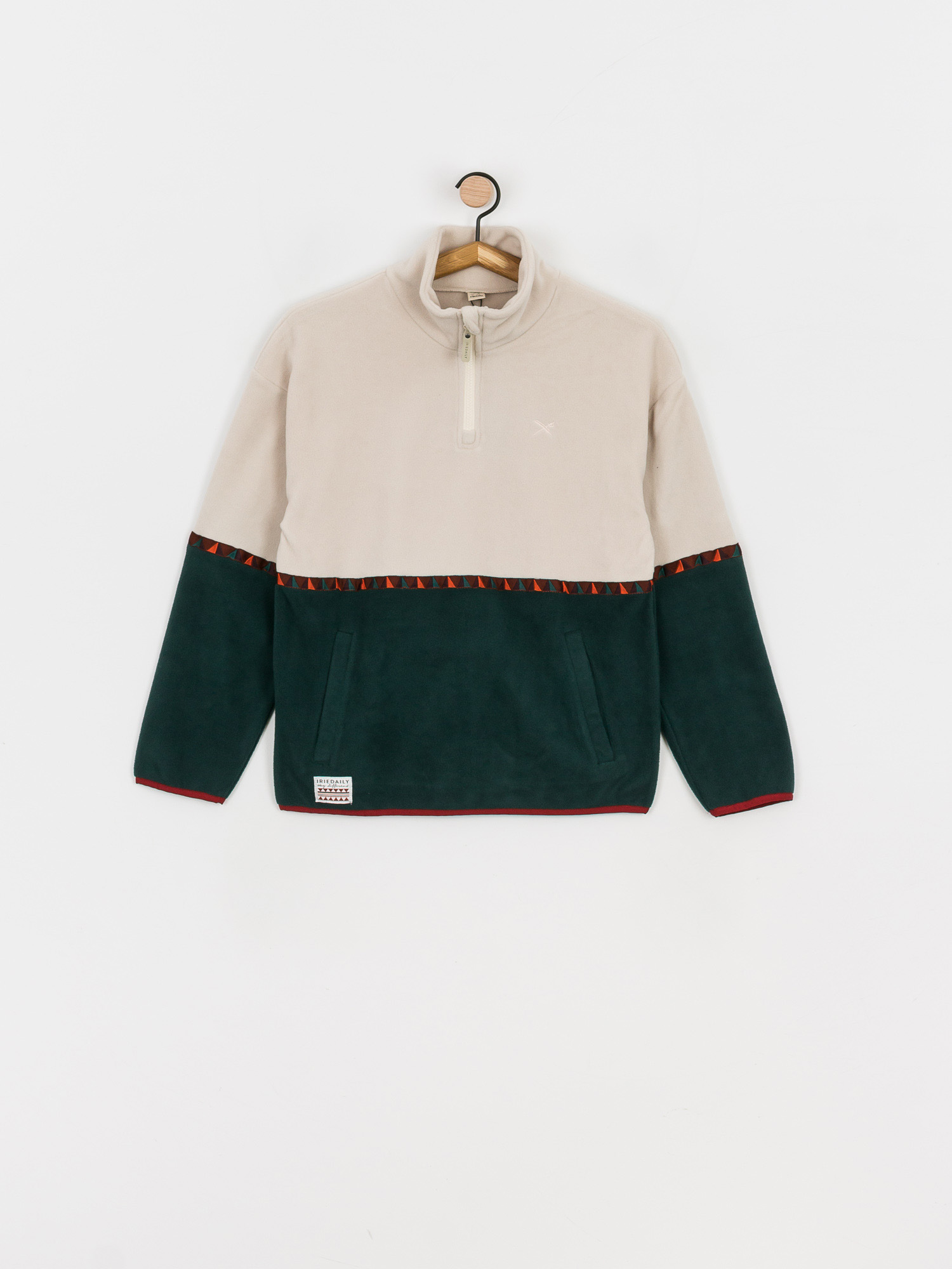 Dámsky Flísová mikina Iriedaily Holina Fleece Troyer (dark teal)