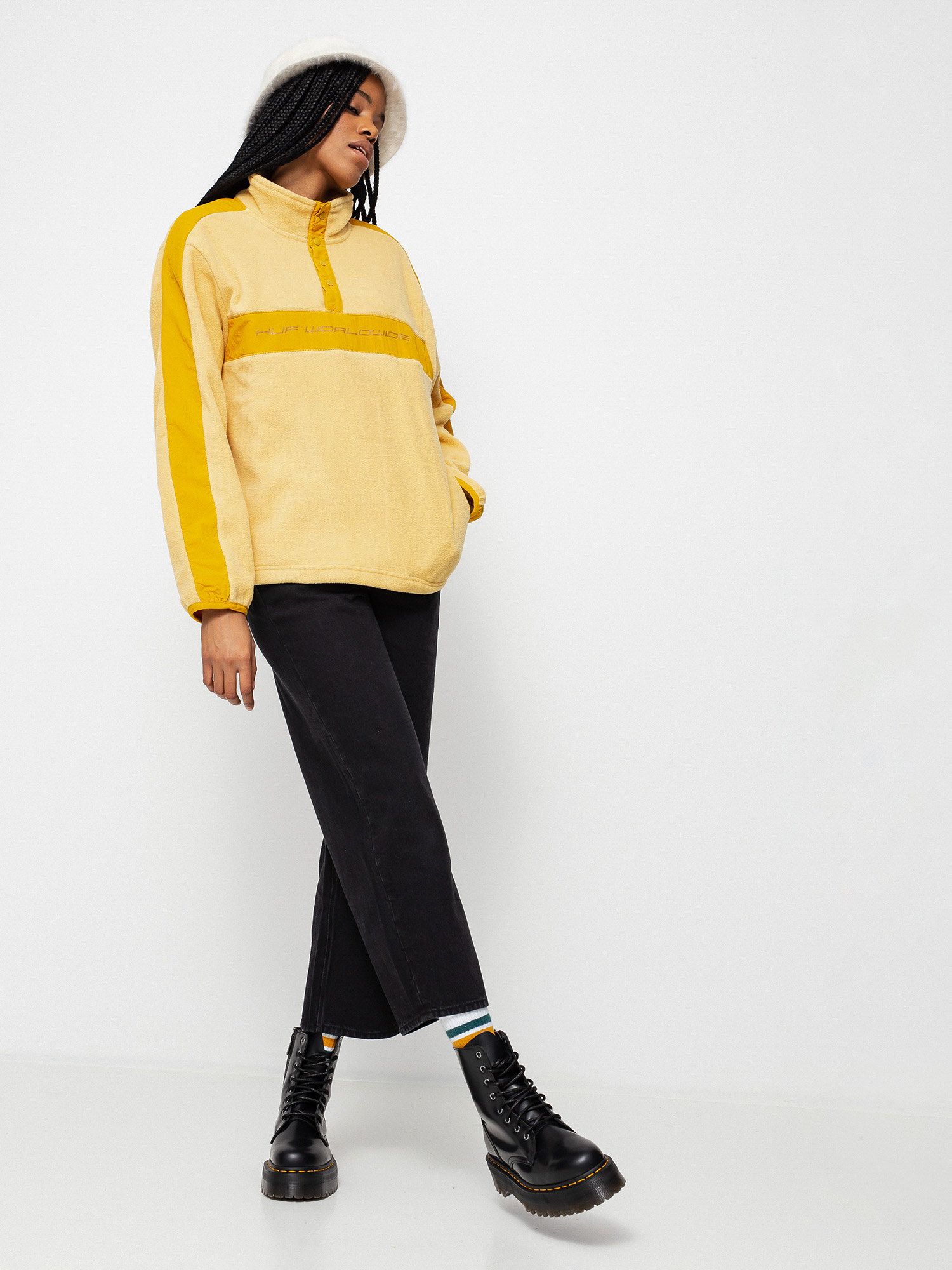 Dámsky Flisová mikina HUF Cascade (dijon)