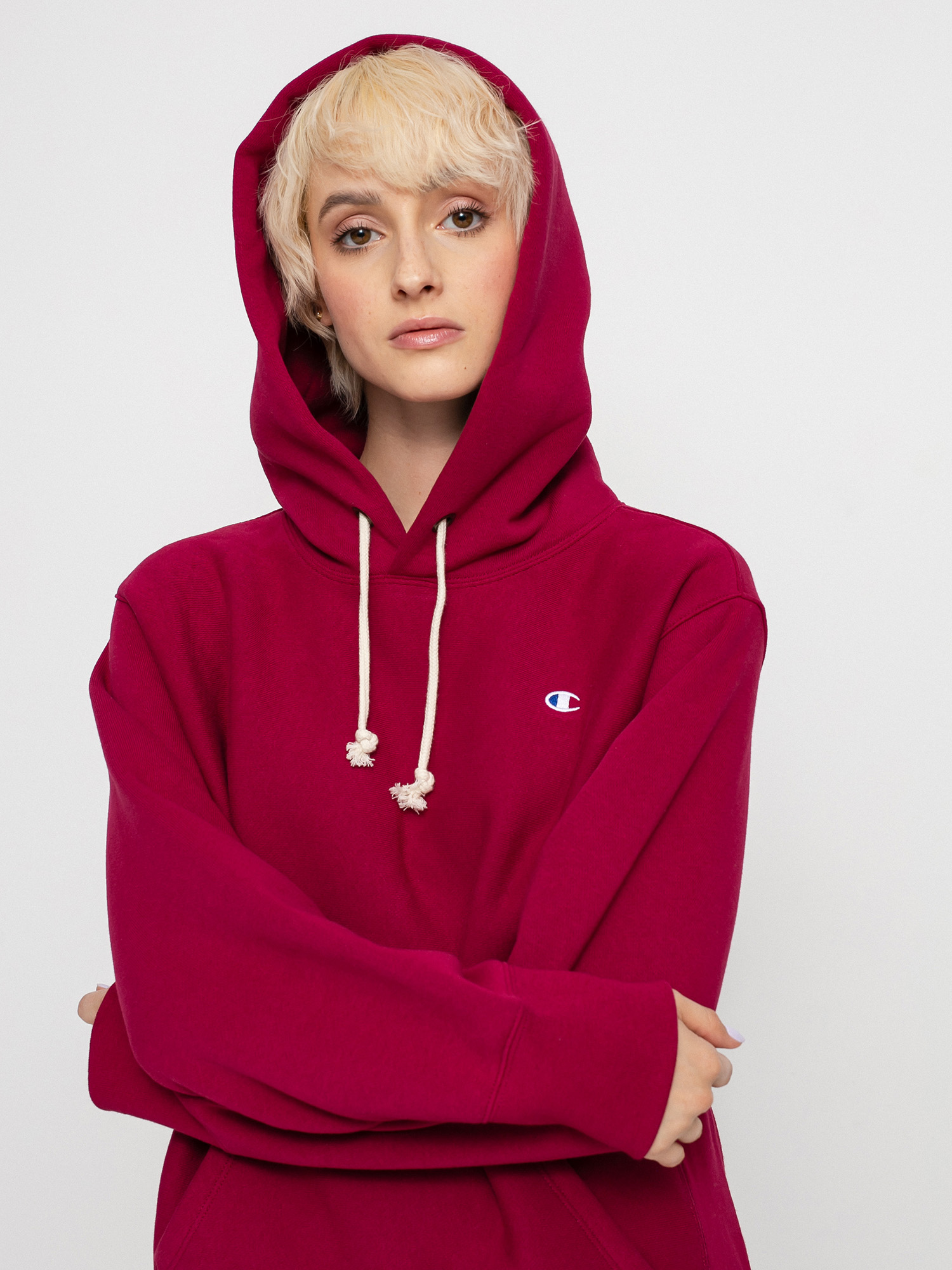 Mikina s kapucňou Champion Sweatshirt HD 114778 Wmn (bre)