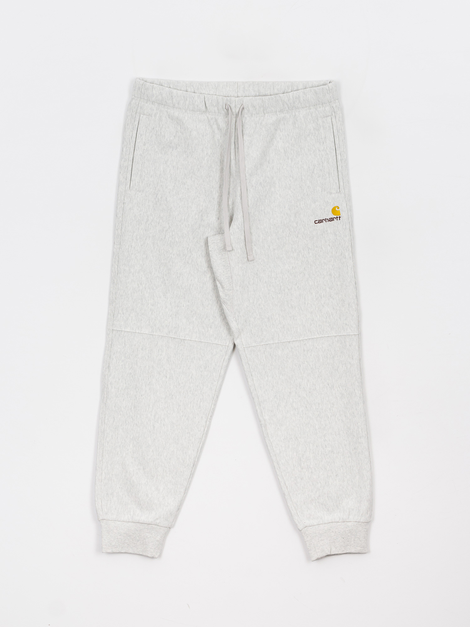 Nohavice Carhartt WIP American Script Jogging (ash heather)