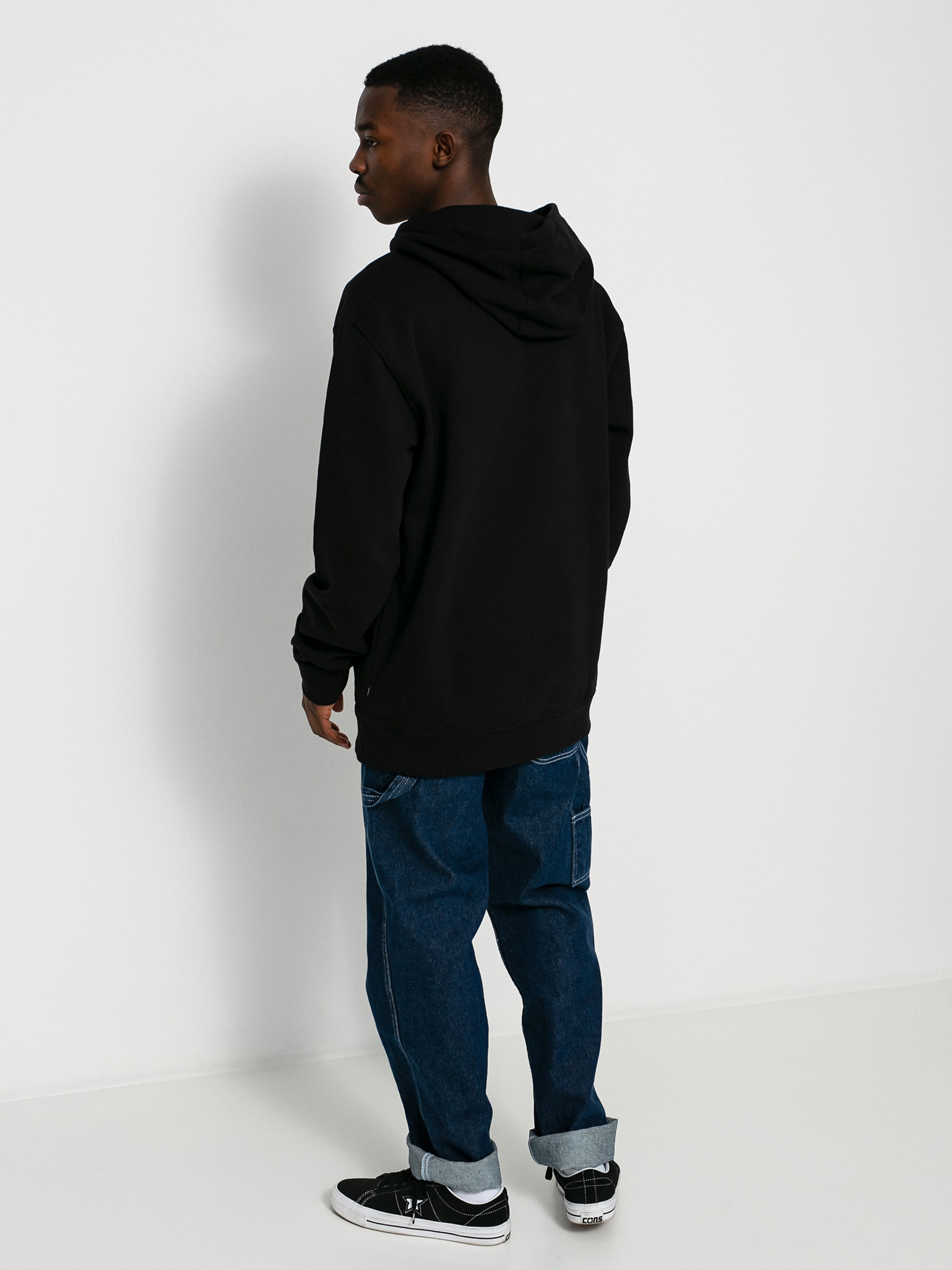 Mikina s kapucňou Vans Pressed Floral HD (black)