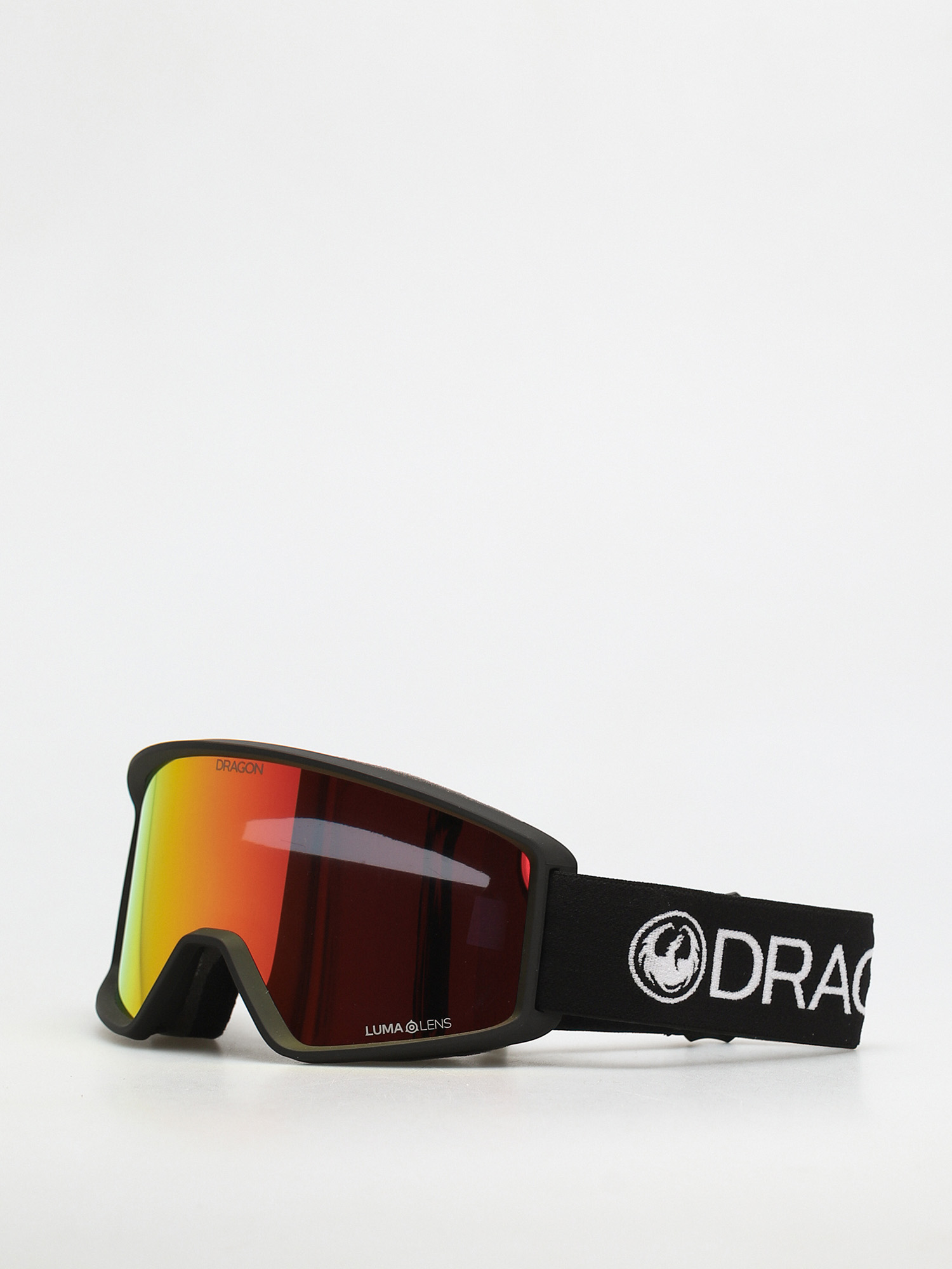 Snowboardové okuliare Dragon DXT OTG (black/lumalnes red ion)