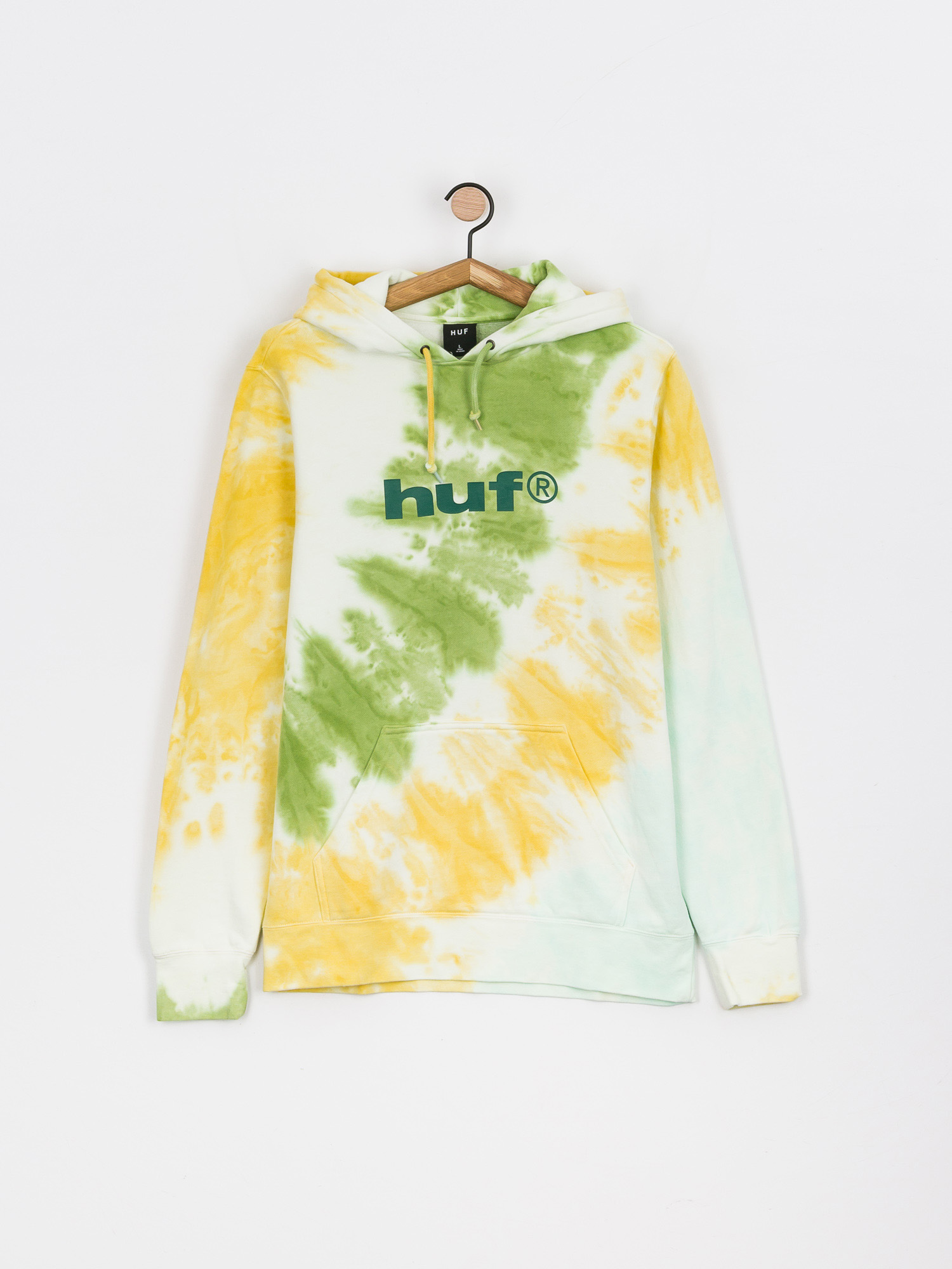 Mikina s kapucňou HUF Lo-Fi Tiedye HD (gold)