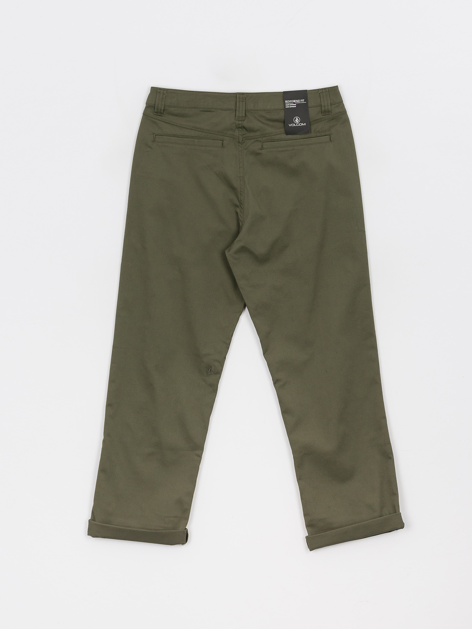 Nohavice Volcom Frochickie Boyfriend Wmn (army green combo)