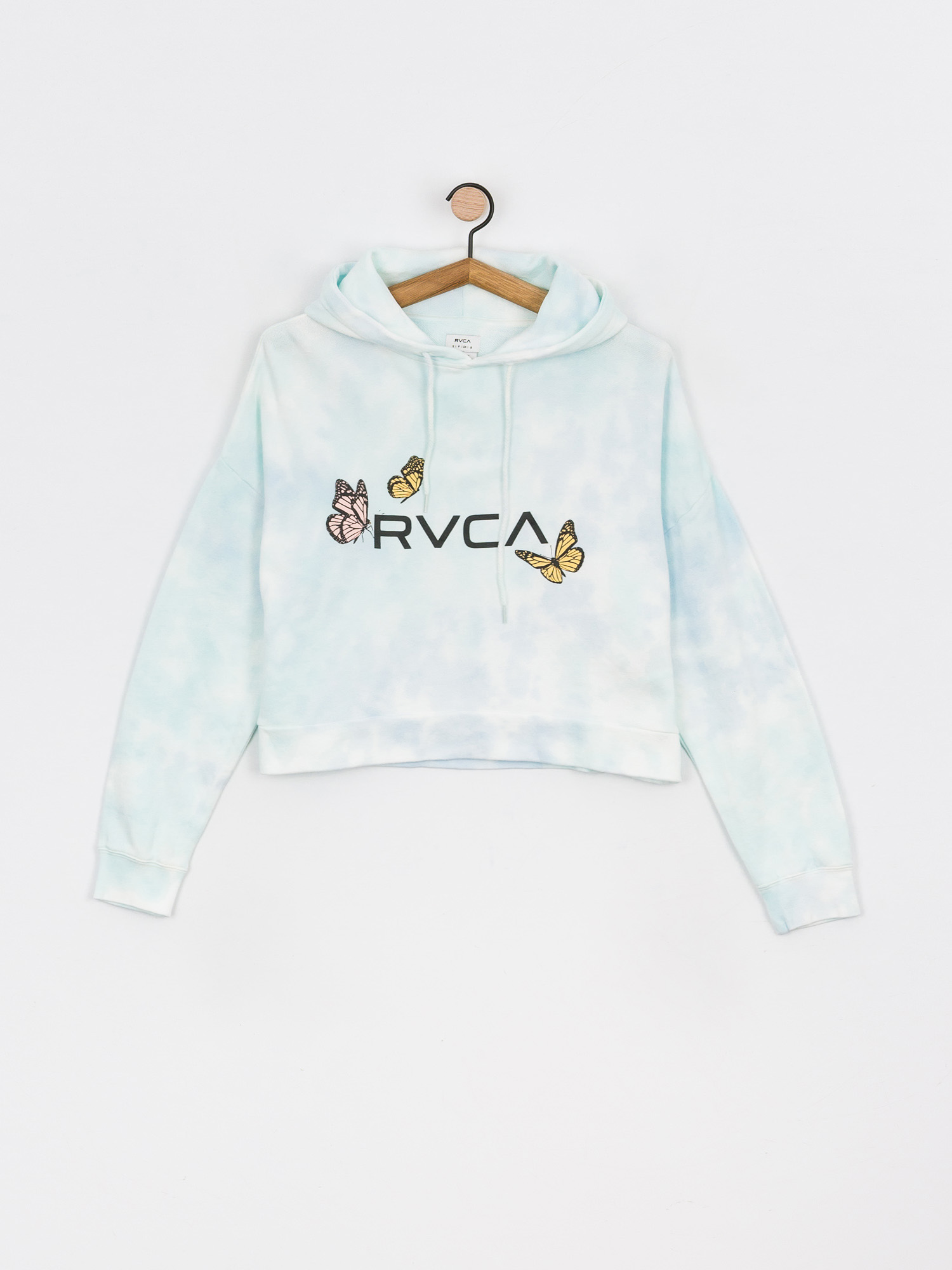Mikina s kapucňou RVCA Big Rvca Venice HD Wmn (vintage white)