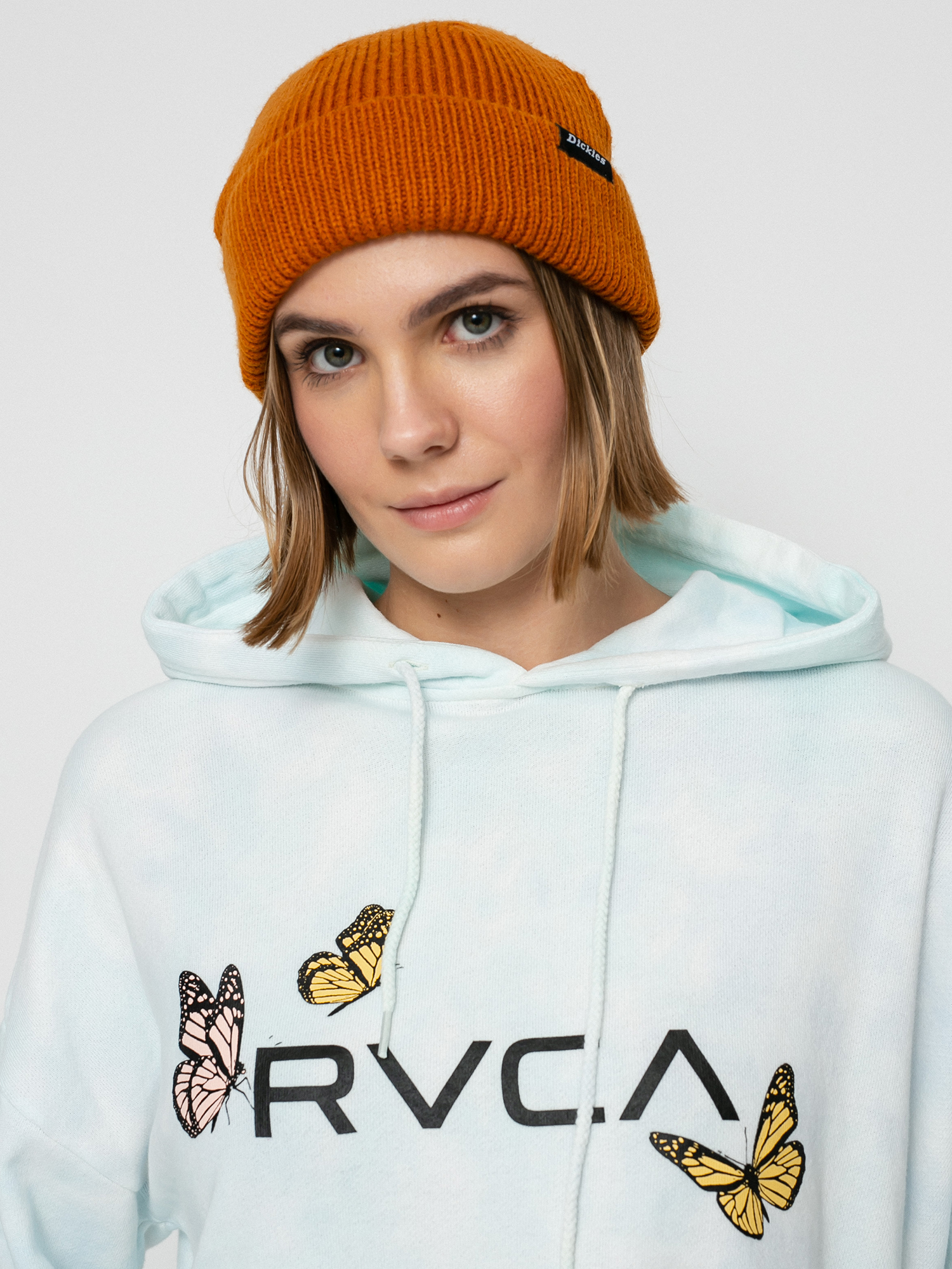 Mikina s kapucňou RVCA Big Rvca Venice HD Wmn (vintage white)