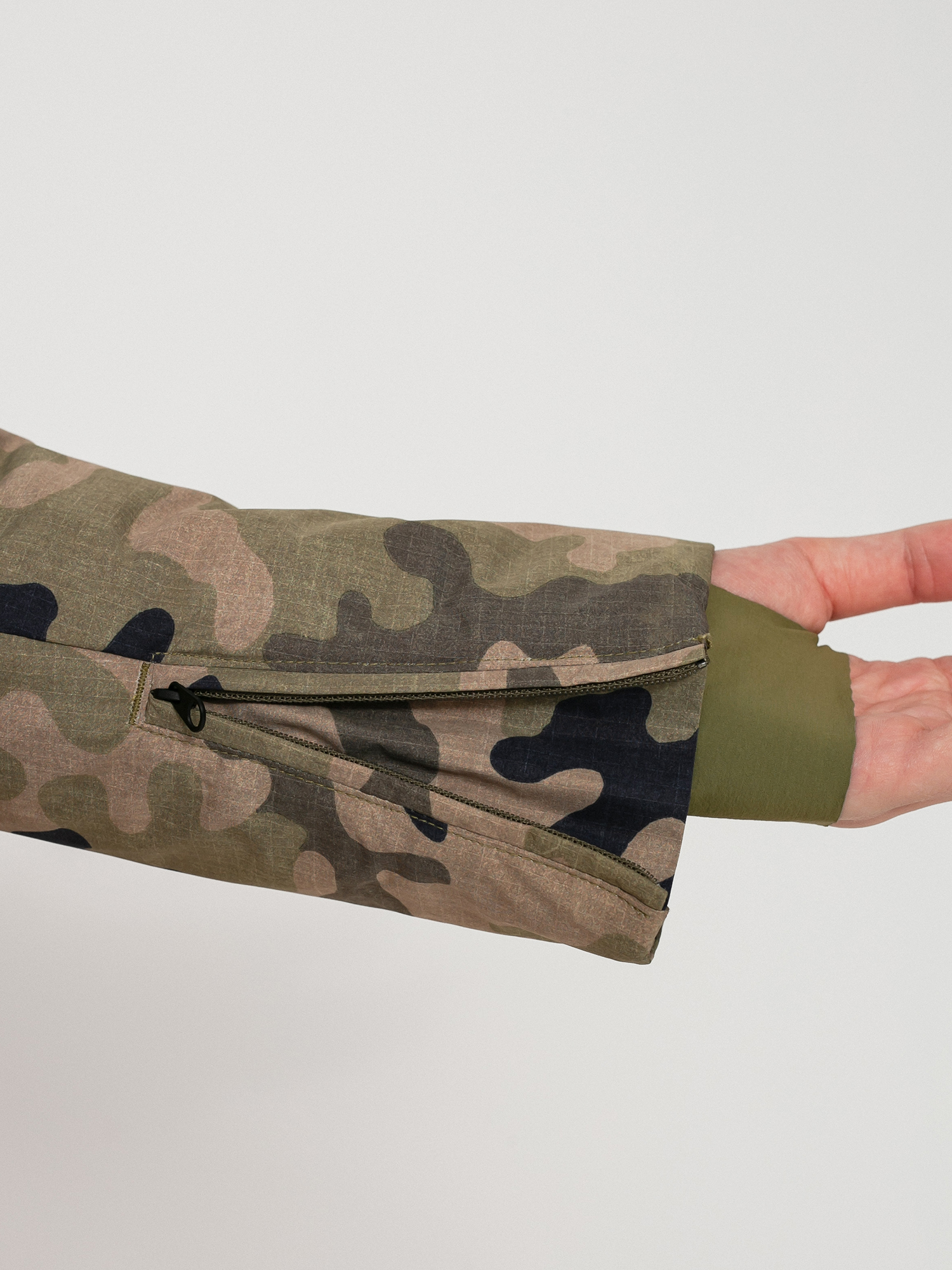 Dámska Snowboardová bunda Burton Keelan (creme brulee/martini olive terra camo)