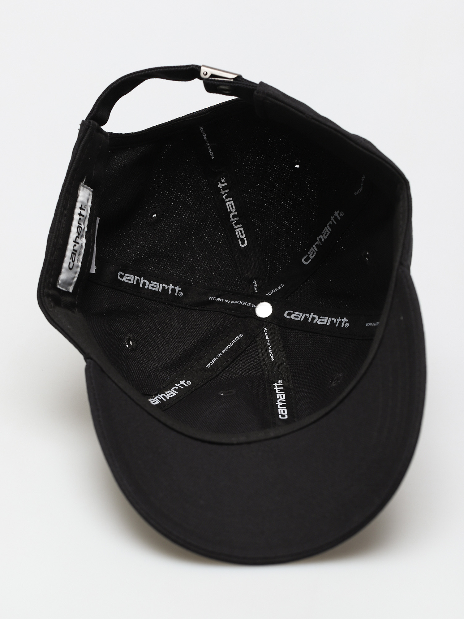 Šiltovka Carhartt WIP Canvas Script (black/white)