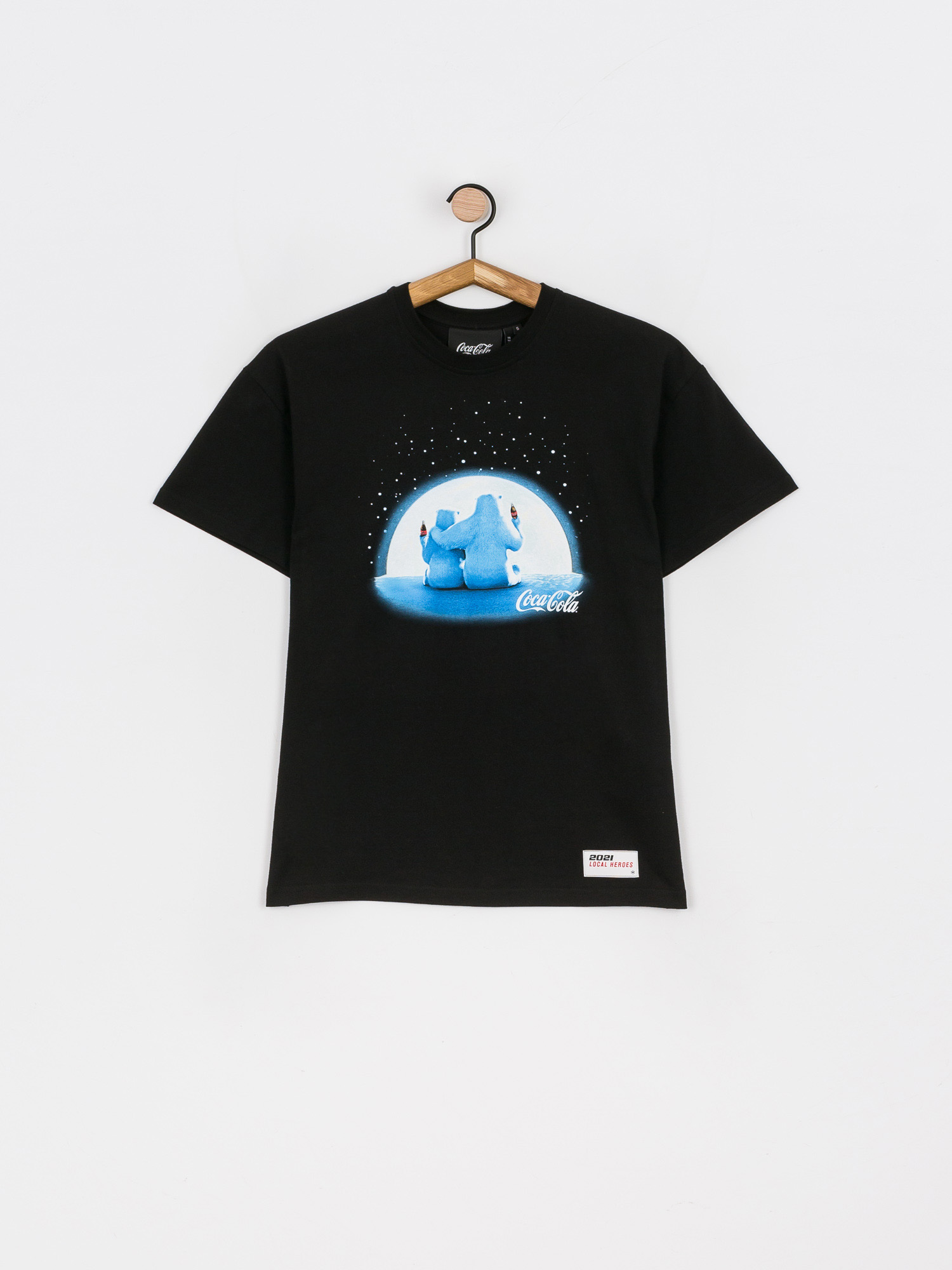 Tričko Local Heroes Coca Cola Polar Bear Wmn (black)