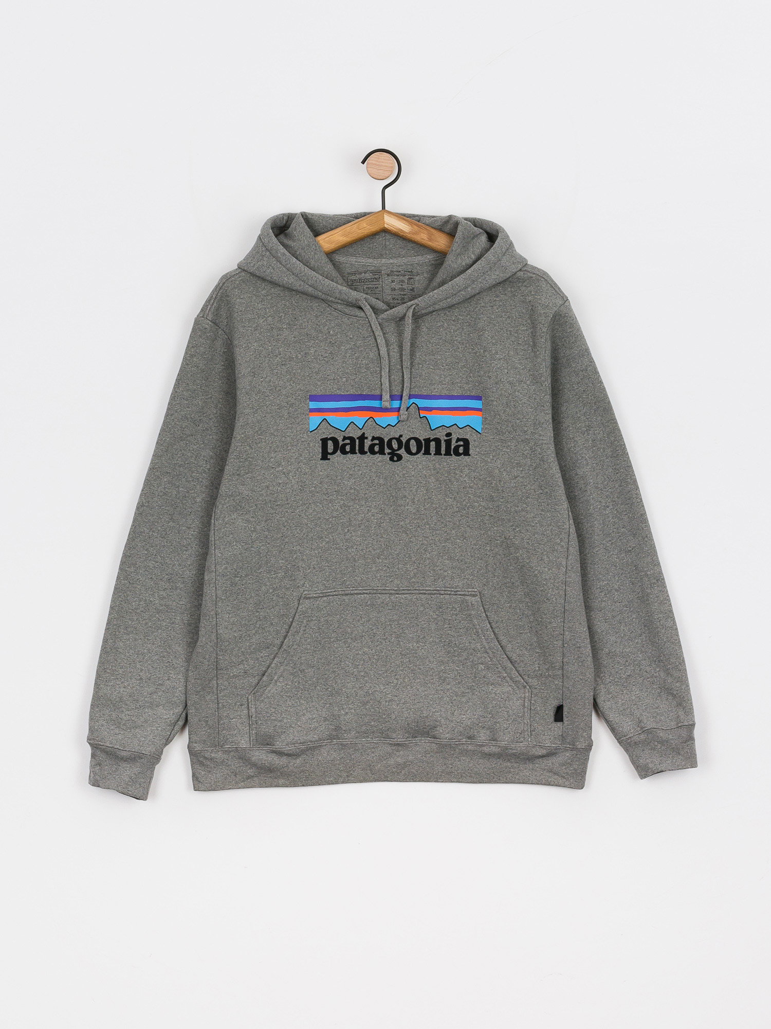 Mikina s kapucňou Patagonia Logo Uprisal HD (gravel heather)
