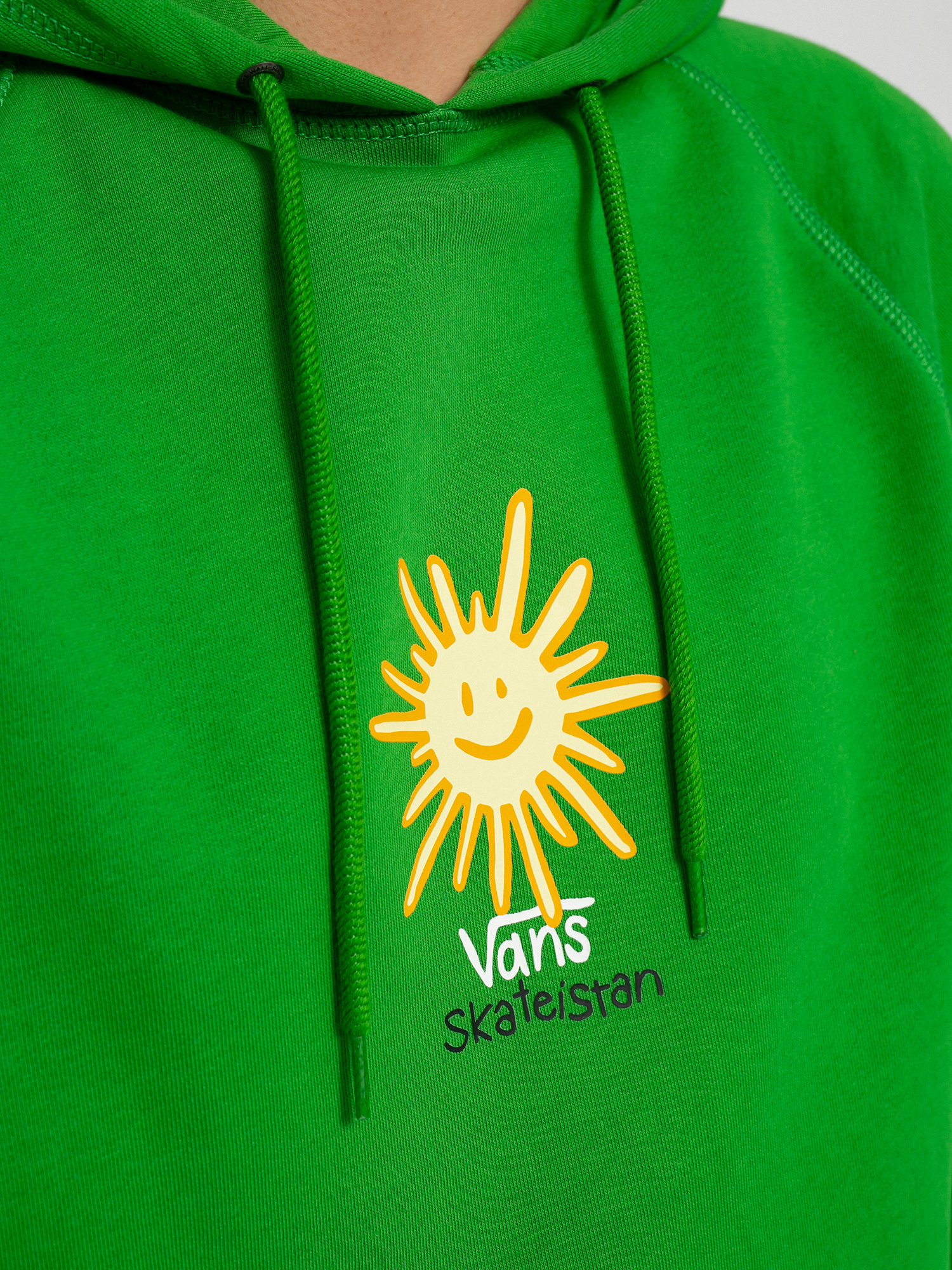 Mikina s kapucňou Vans X Skateistan Versa Standard HD (skateistan/green)