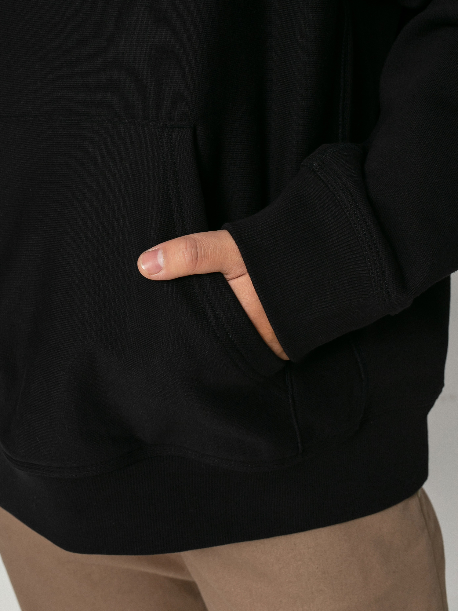 Mikina s kapucňou Carhartt WIP American Script HD (black)