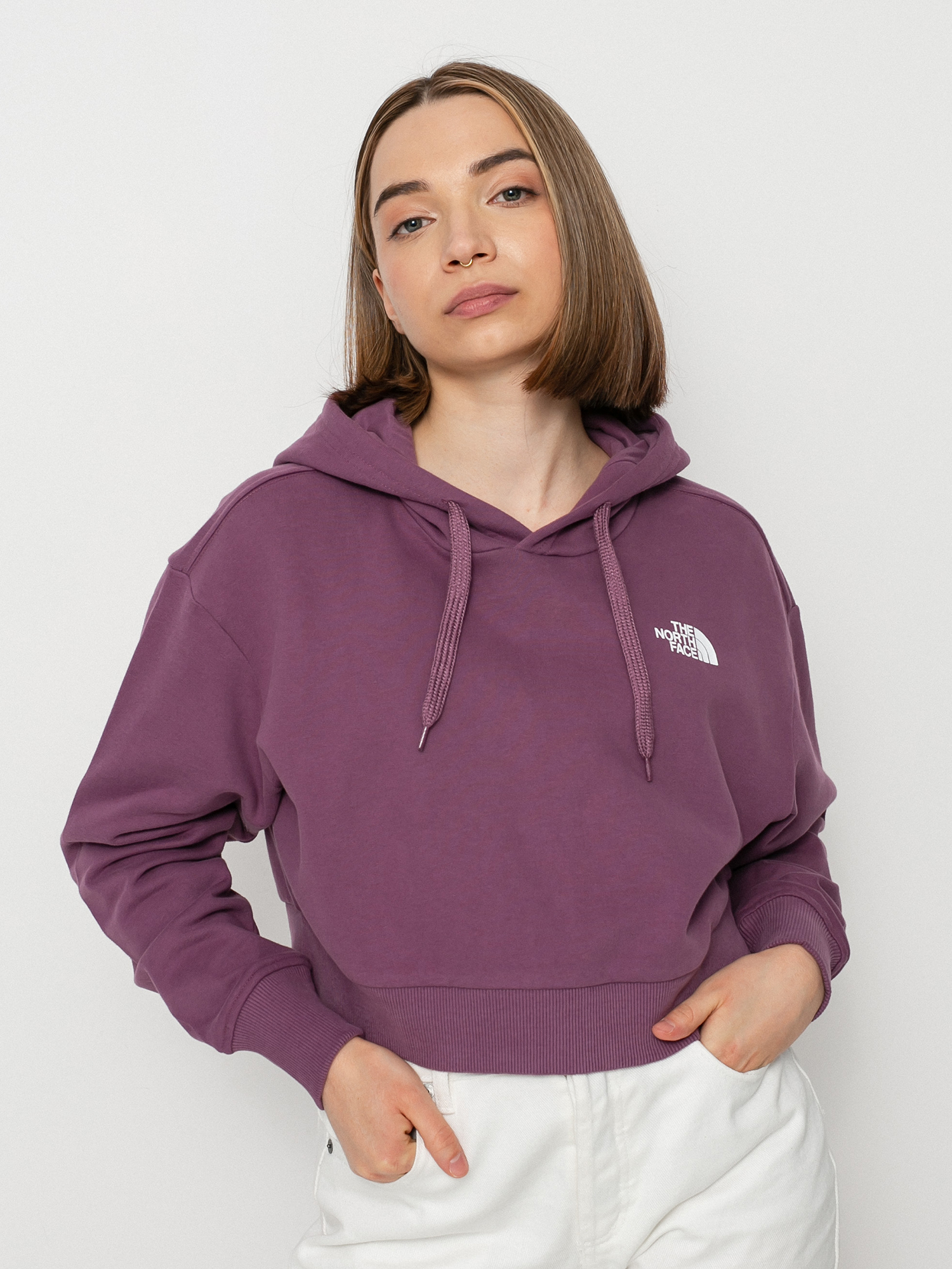 Mikina s kapucňou The North Face Trend Crop HD Wmn (pikes purple)