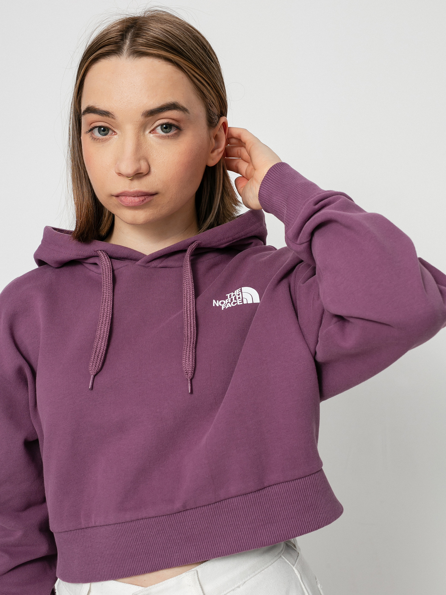 Mikina s kapucňou The North Face Trend Crop HD Wmn (pikes purple)