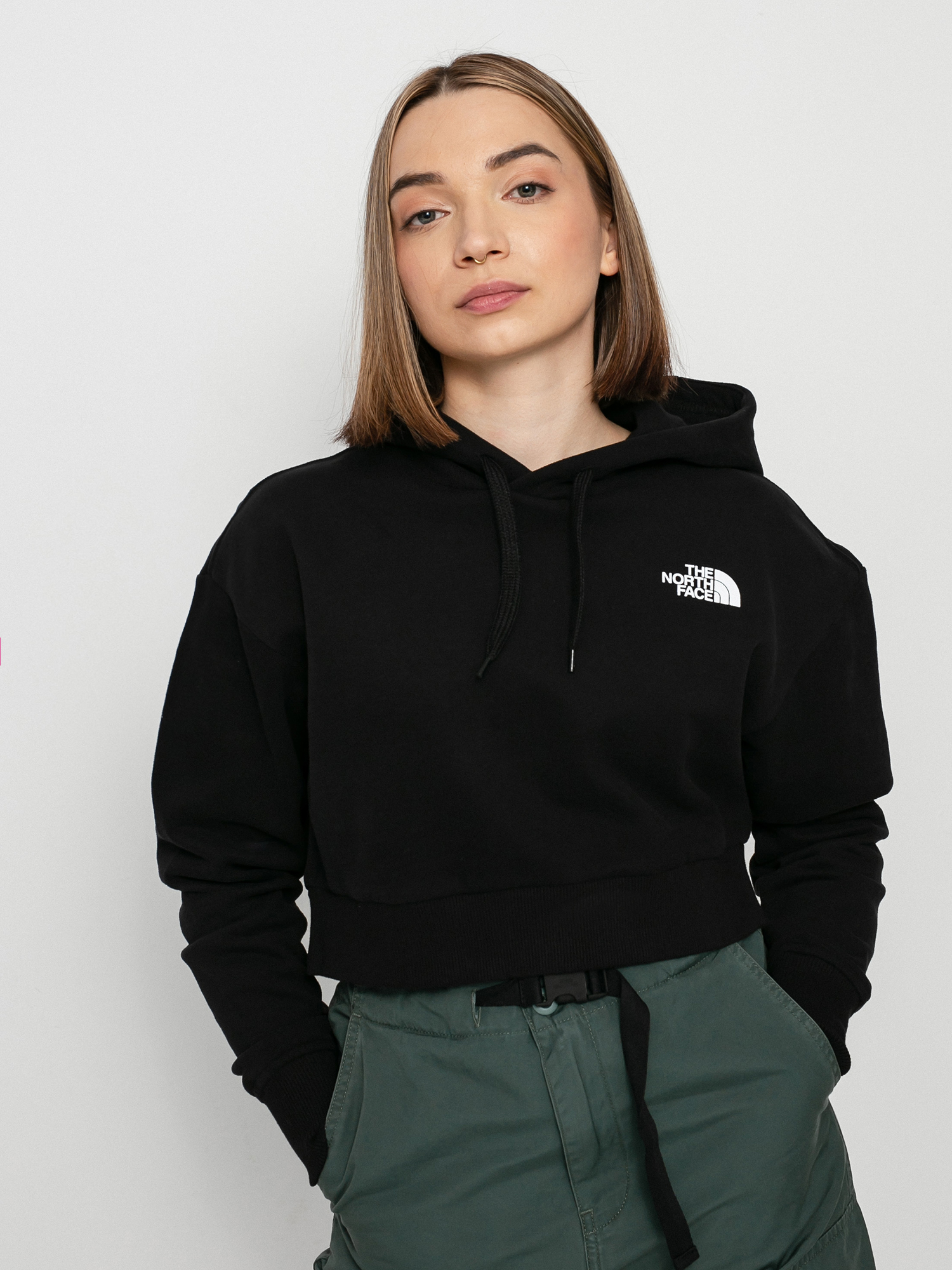 Mikina s kapucňou The North Face Trend Crop HD Wmn (tnf black)