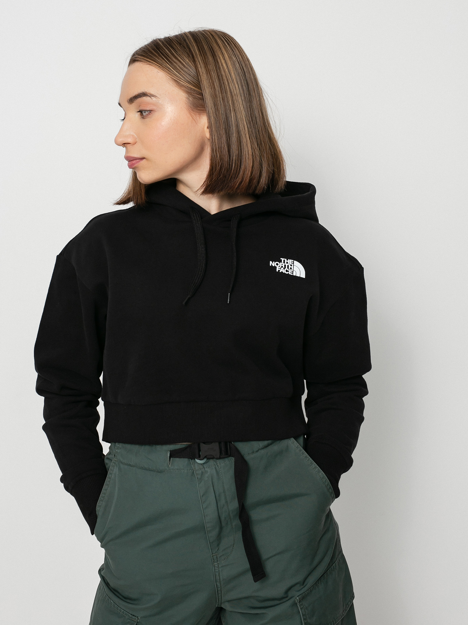 Mikina s kapucňou The North Face Trend Crop HD Wmn (tnf black)
