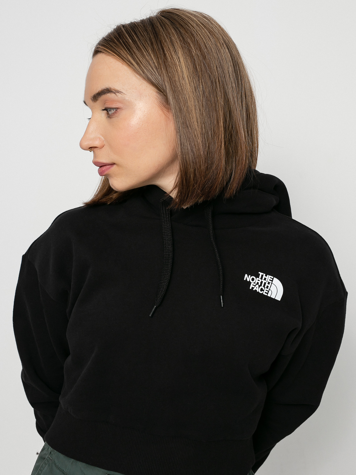 Mikina s kapucňou The North Face Trend Crop HD Wmn (tnf black)