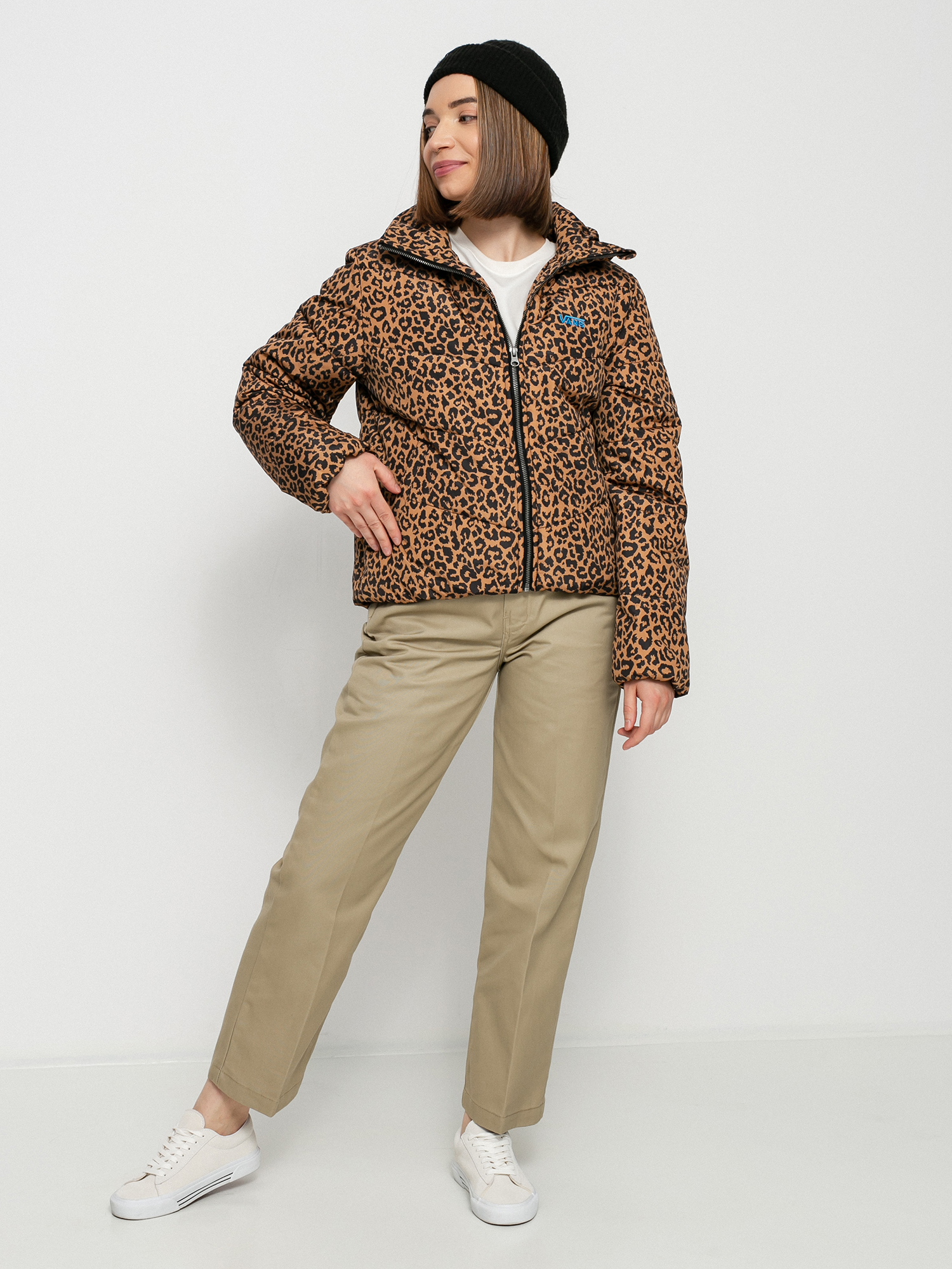Bunda Vans Foundry V Printed Puffer MTE Wmn (leopard spot)