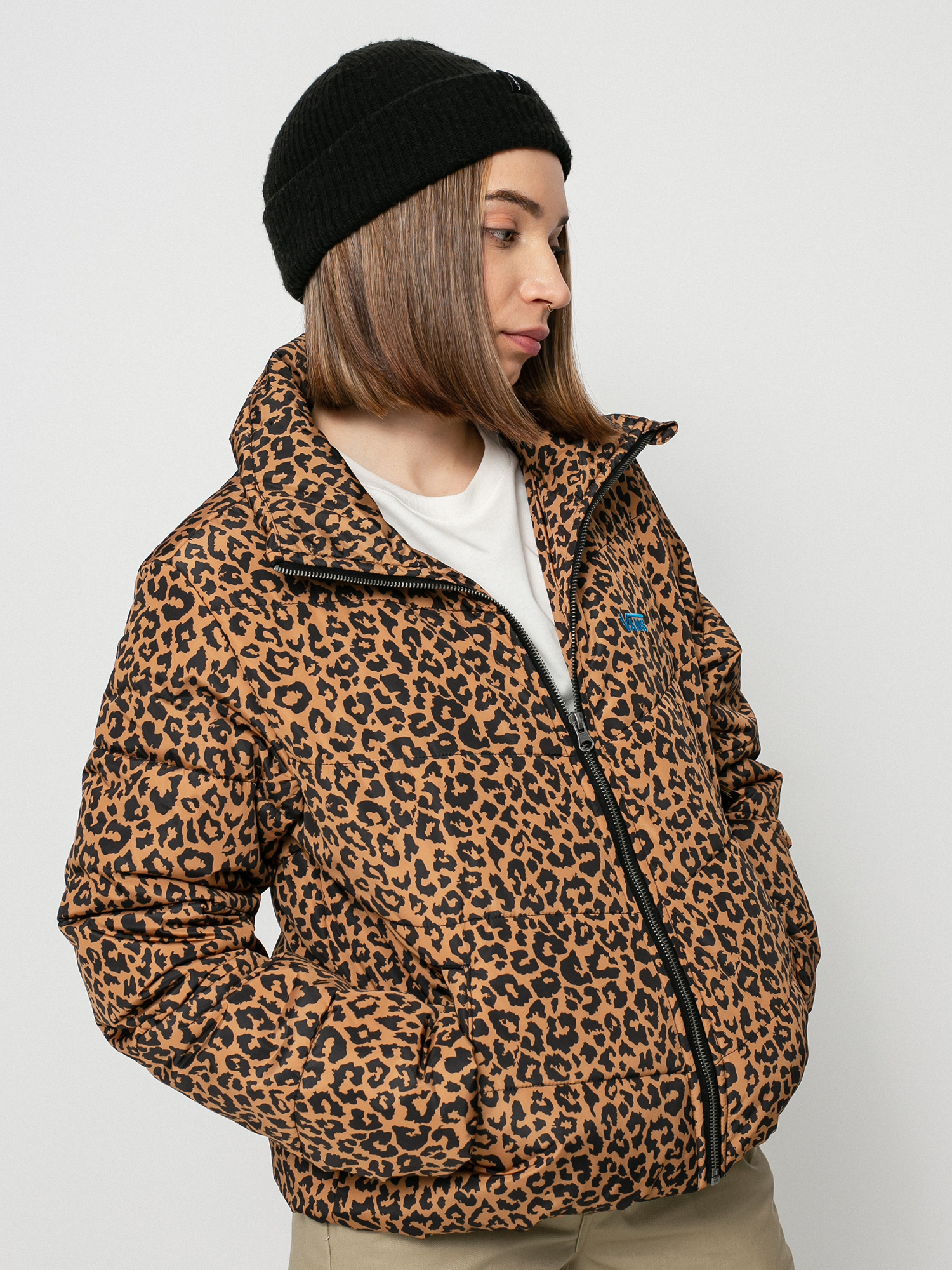 Bunda Vans Foundry V Printed Puffer MTE Wmn (leopard spot)