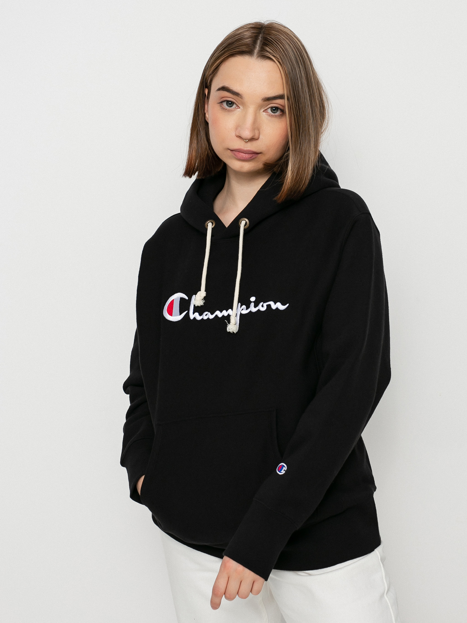Mikina s kapucňou Champion Sweatshirt HD 114788 Wmn (nbk)