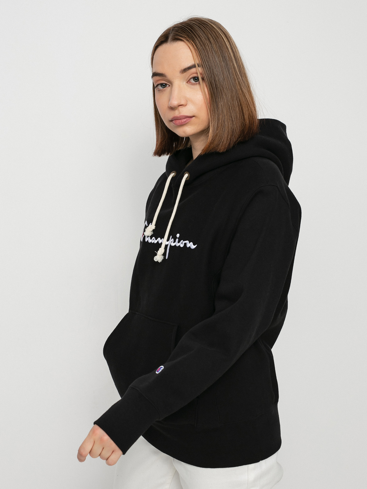 Mikina s kapucňou Champion Sweatshirt HD 114788 Wmn (nbk)
