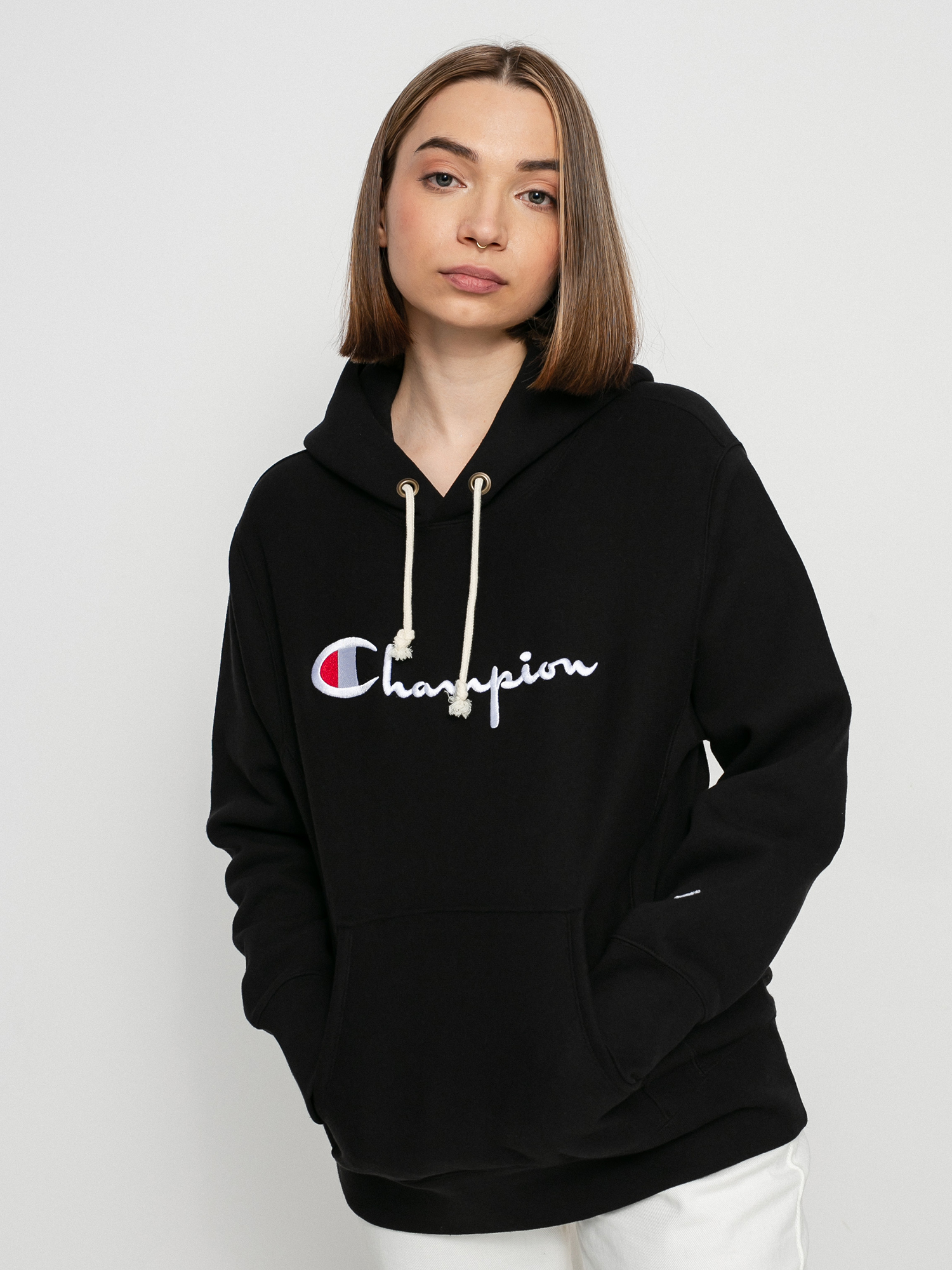 Mikina s kapucňou Champion Sweatshirt HD 114788 Wmn (nbk)