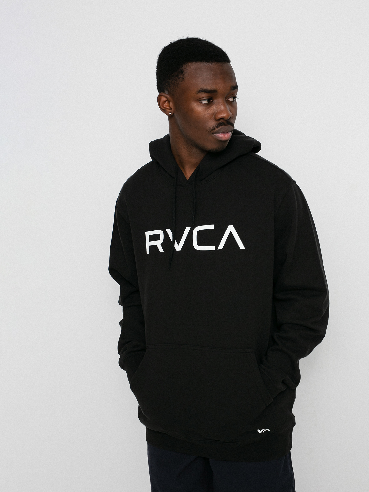 Mikina s kapucňou RVCA Big Rvca HD (black)