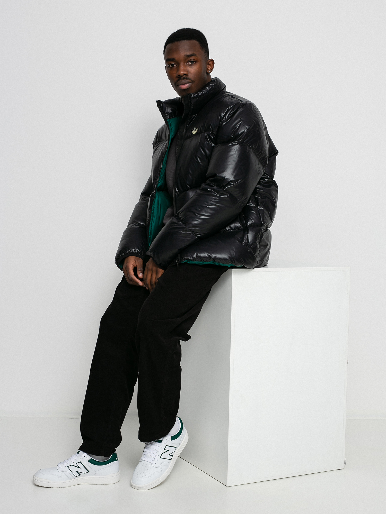 Bunda adidas Tj Puff (black/cgreen)