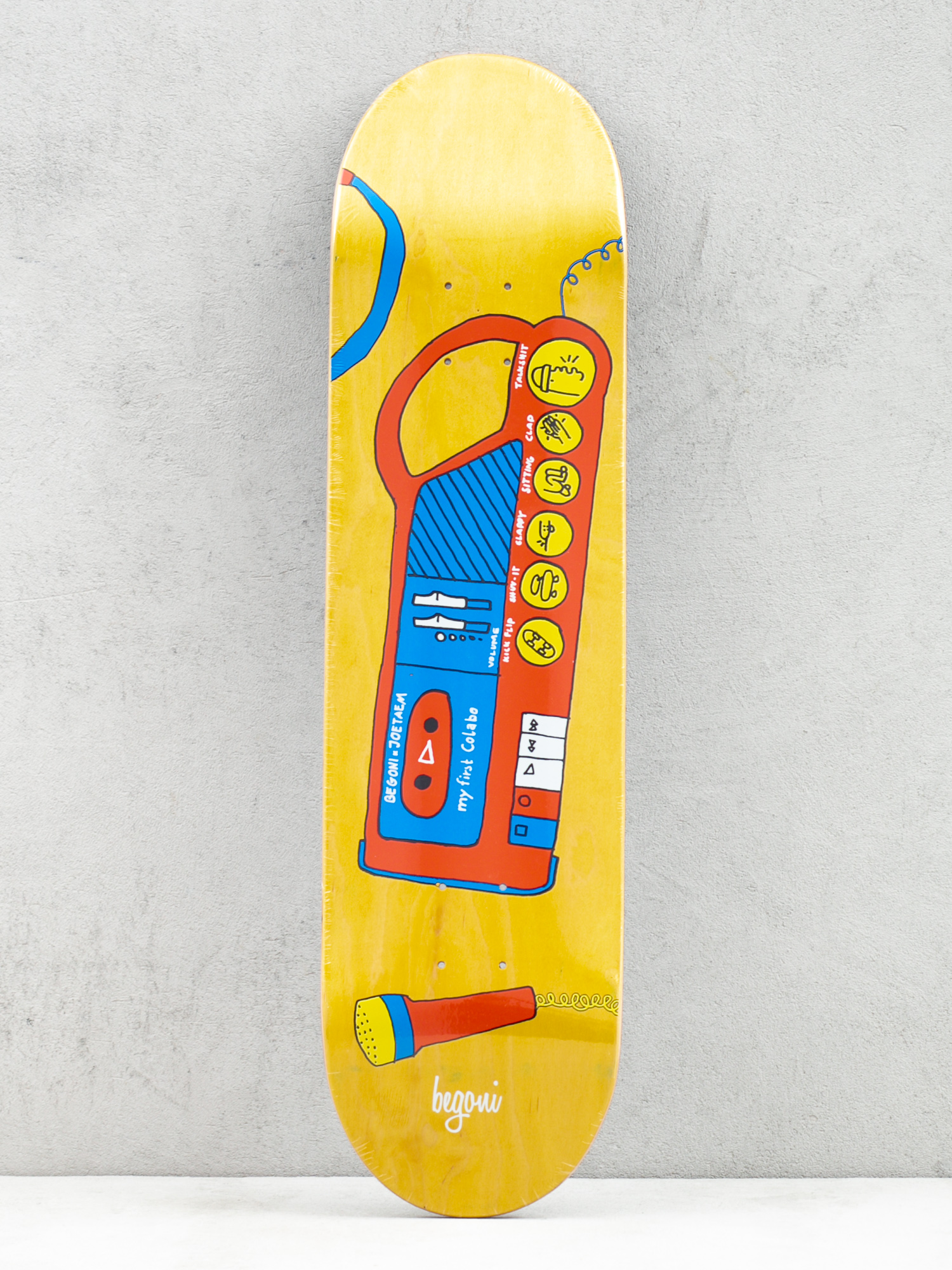 Doska Mob Skateboards Begoni x Joetaem My First Collab (yellow/blue/red)