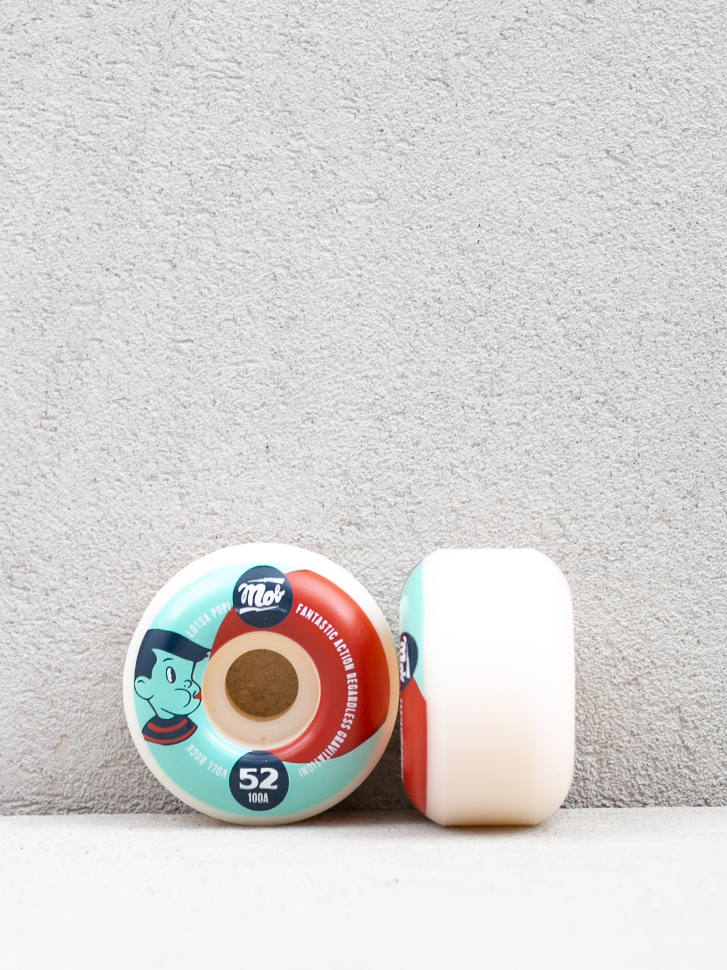 Kolieska Mob Skateboards Pop (teal/red)