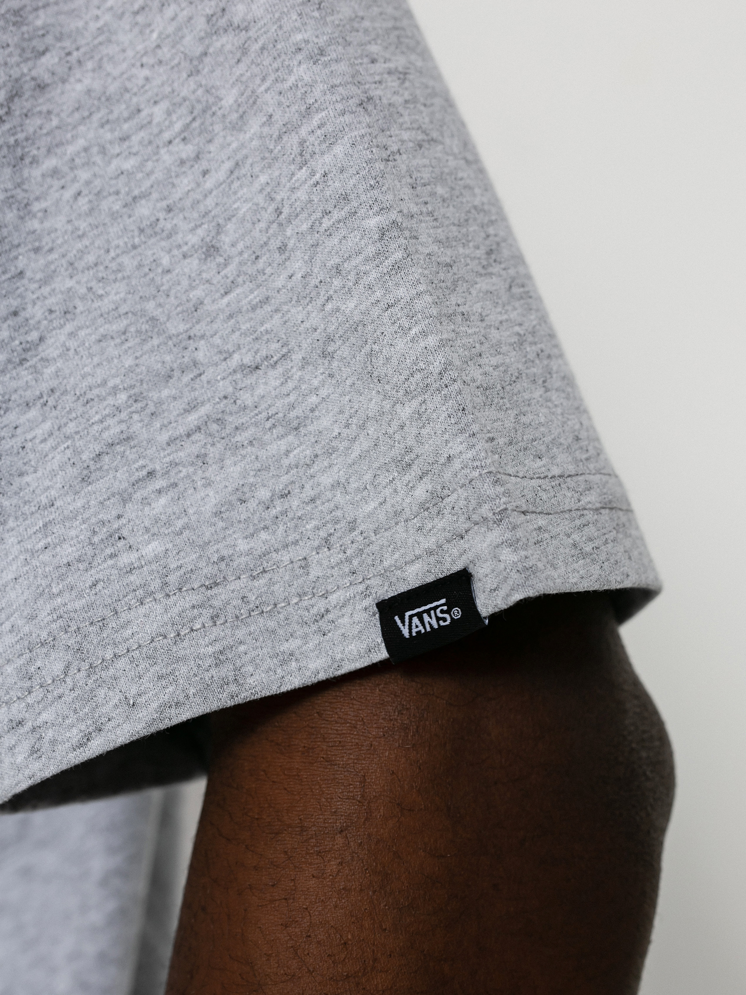 Tričko Vans Left Chest Logo (athletic heather/black)