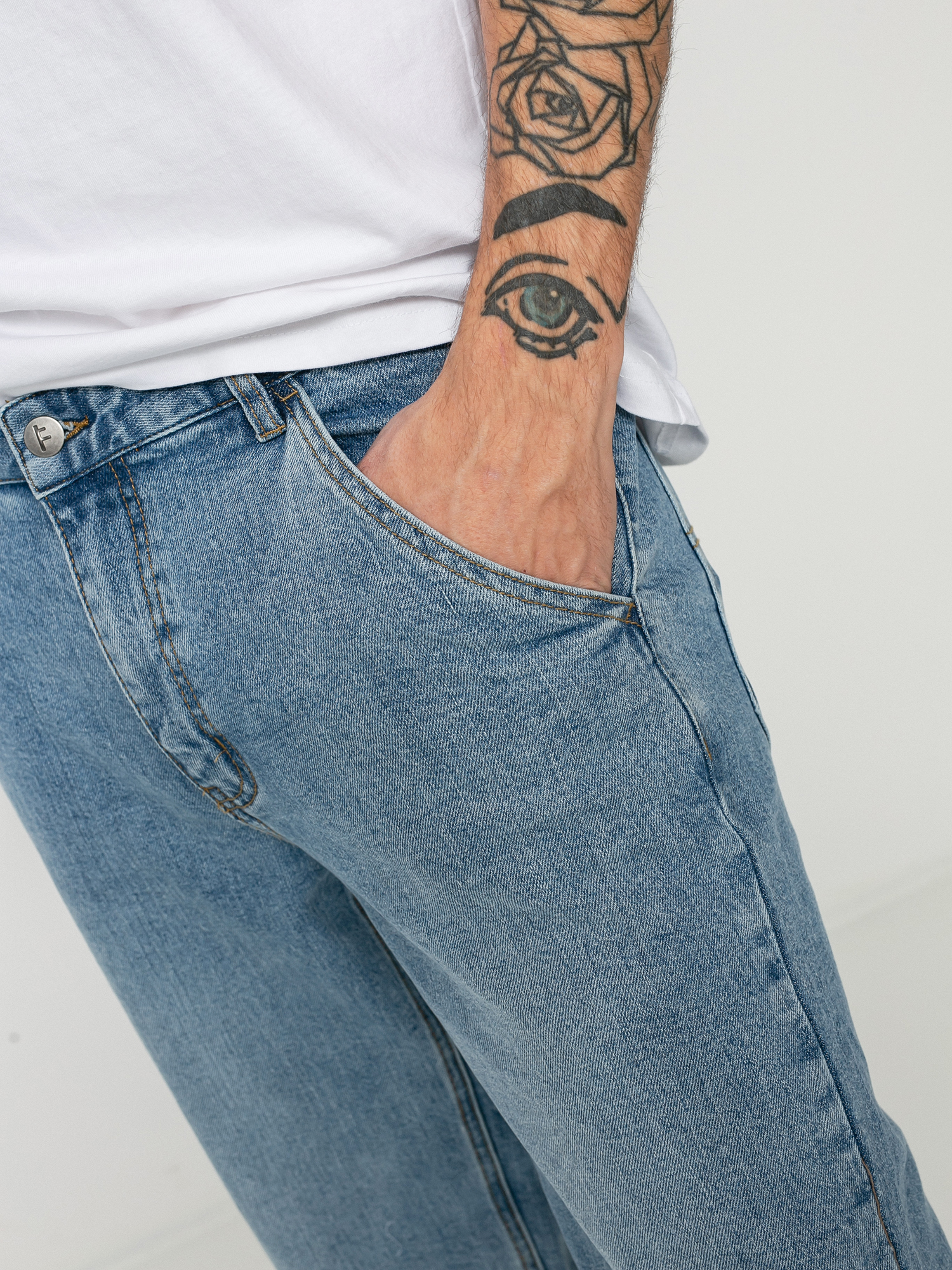 Nohavice Former Distend Baggy (washed blue)