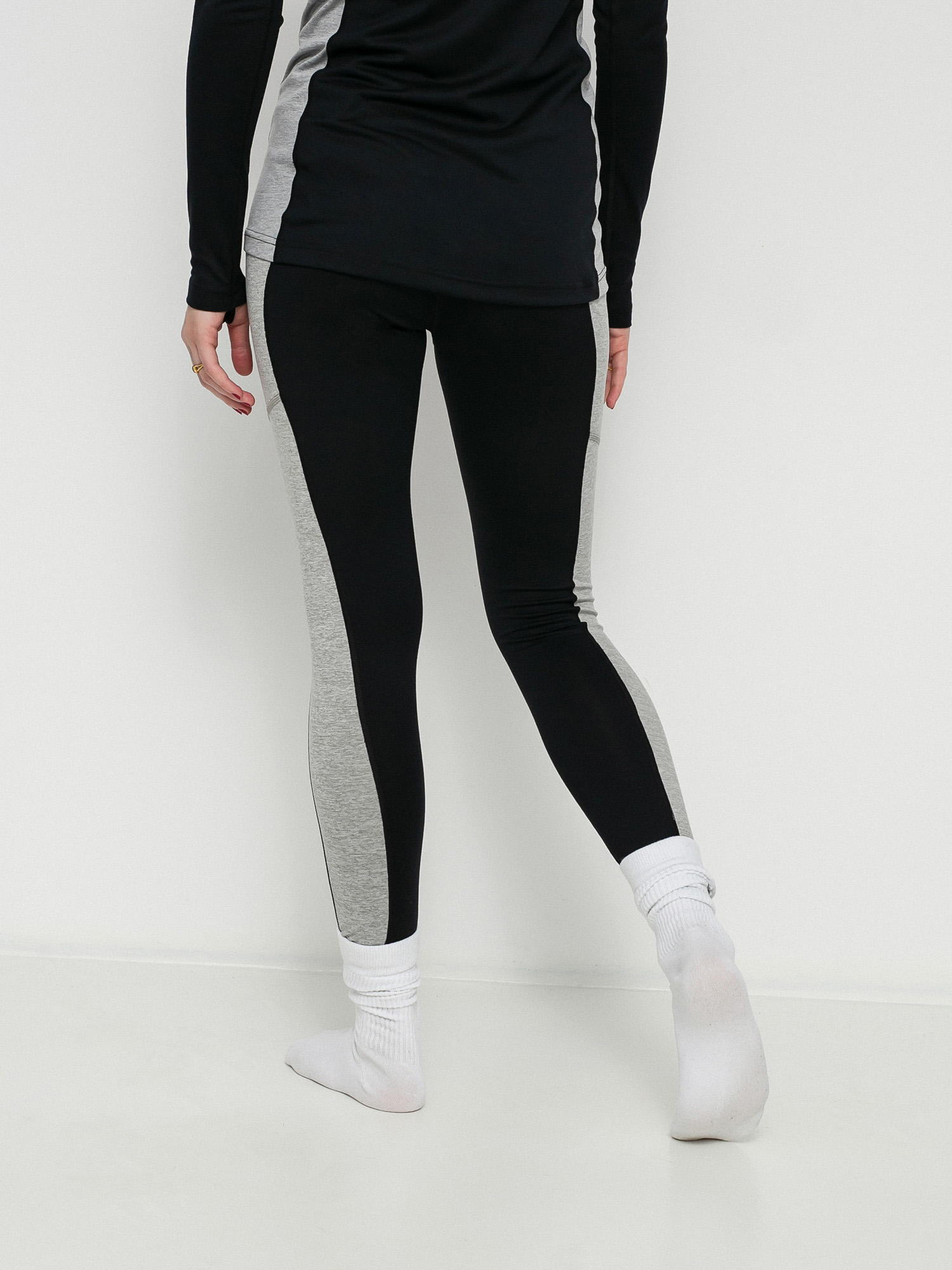 Dámske Termolegíny Burton Midweight X Base Layers (true black/gray heather)