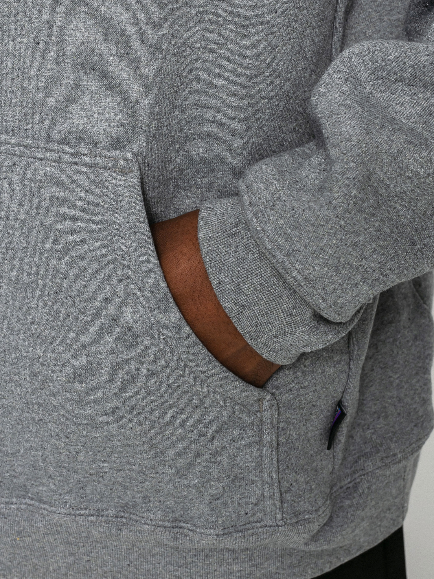 Mikina s kapucňou Patagonia Logo Uprisal HD (gravel heather)