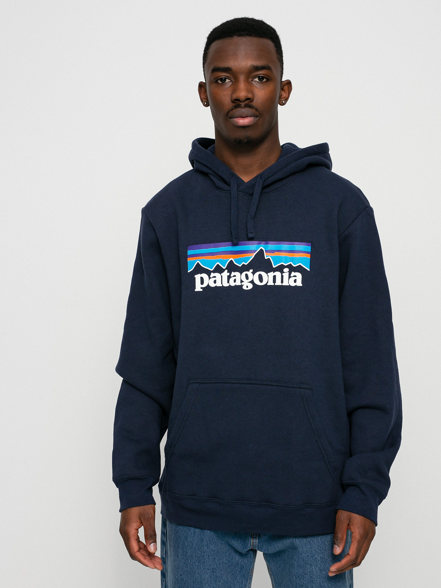 Mikina s kapucu0148ou Patagonia Logo Uprisal HD (new navy)