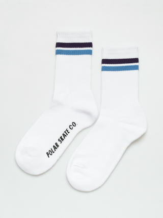 Ponožky Polar Skate Stripe (white/purple/blue)