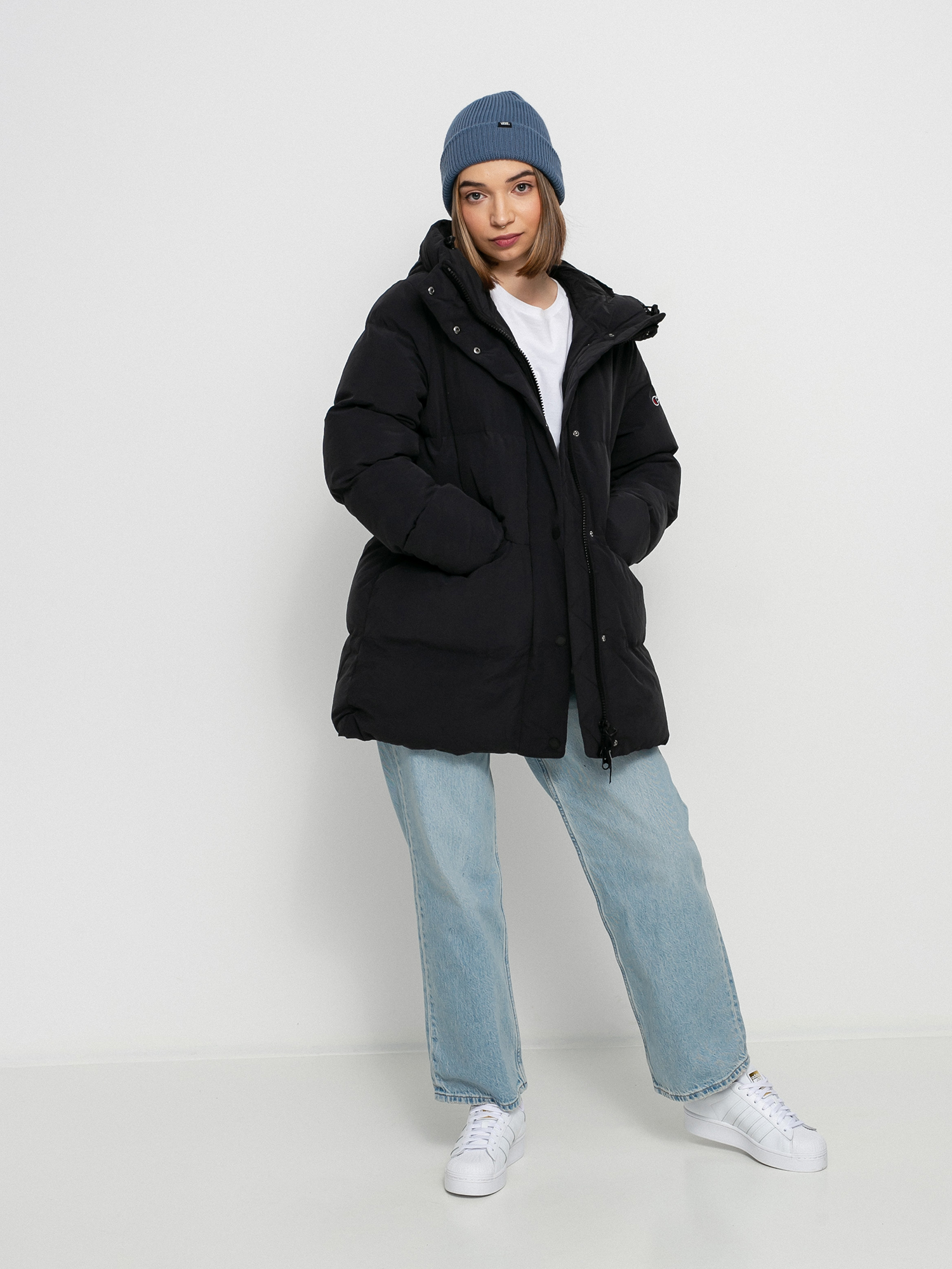 Bunda Champion Hooded Jacket 114579 Wmn (nbk)